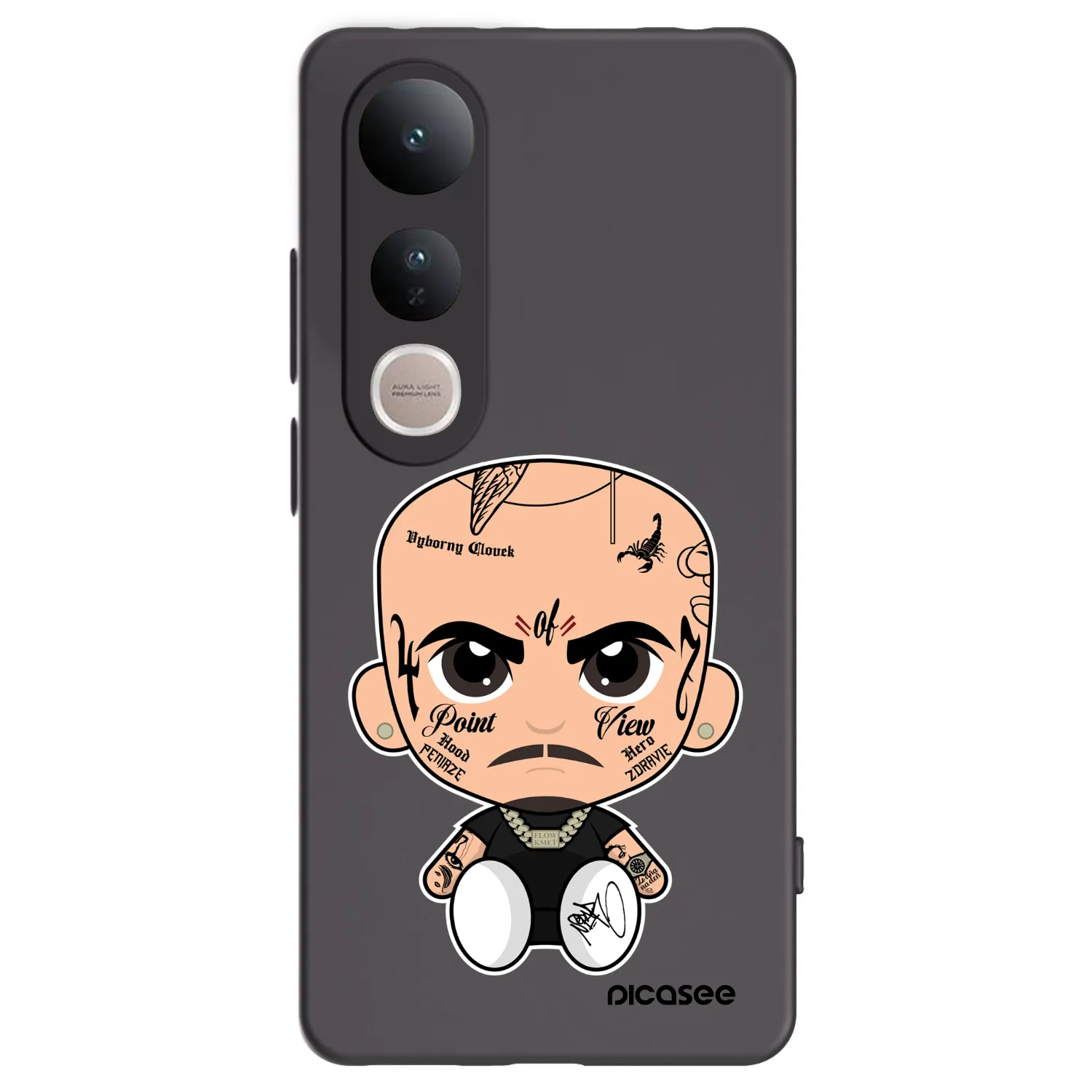 Picasee silikonový černý obal pro Vivo V50 Lite 5G - Separ