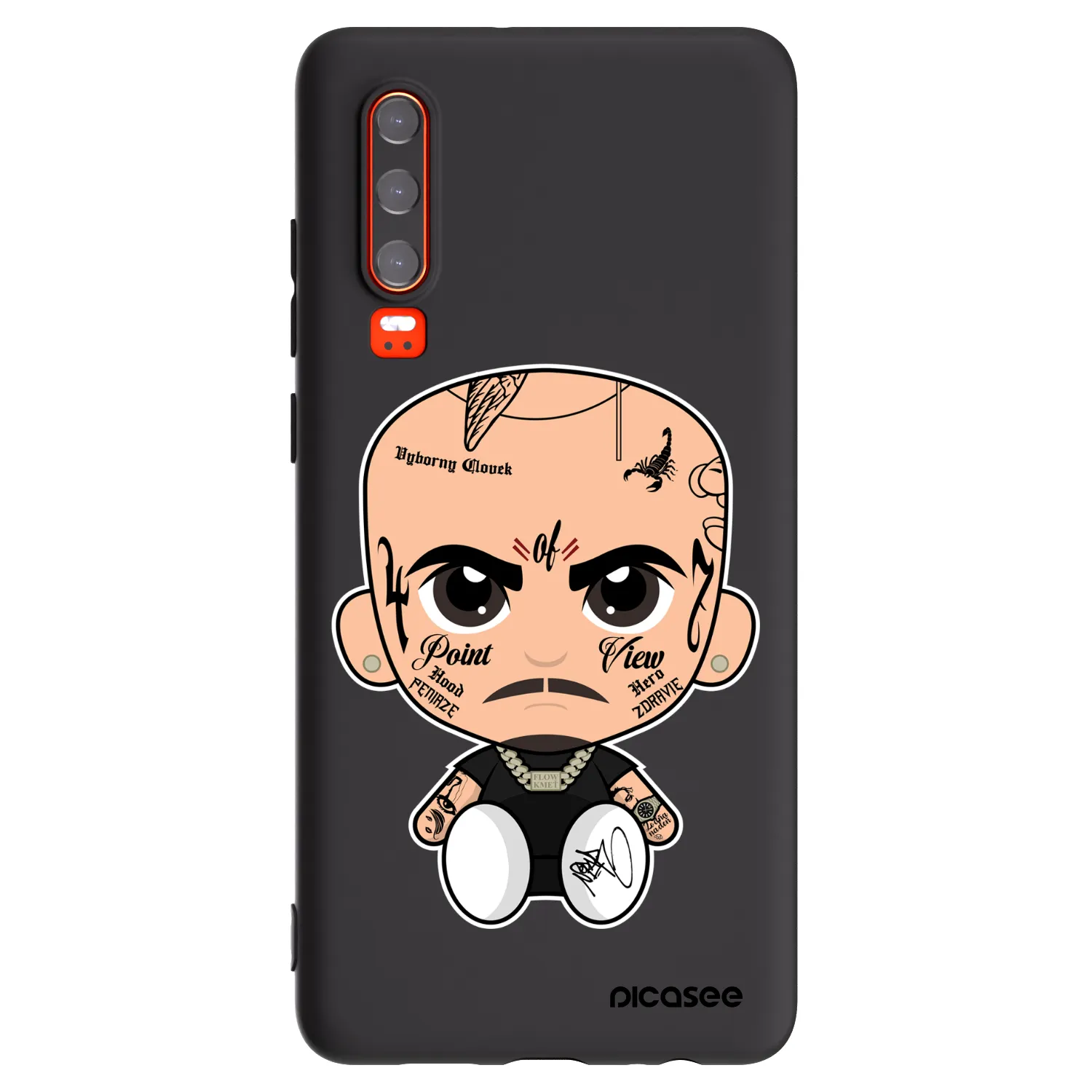Picasee silikonový černý obal pro Huawei P30 - Separ