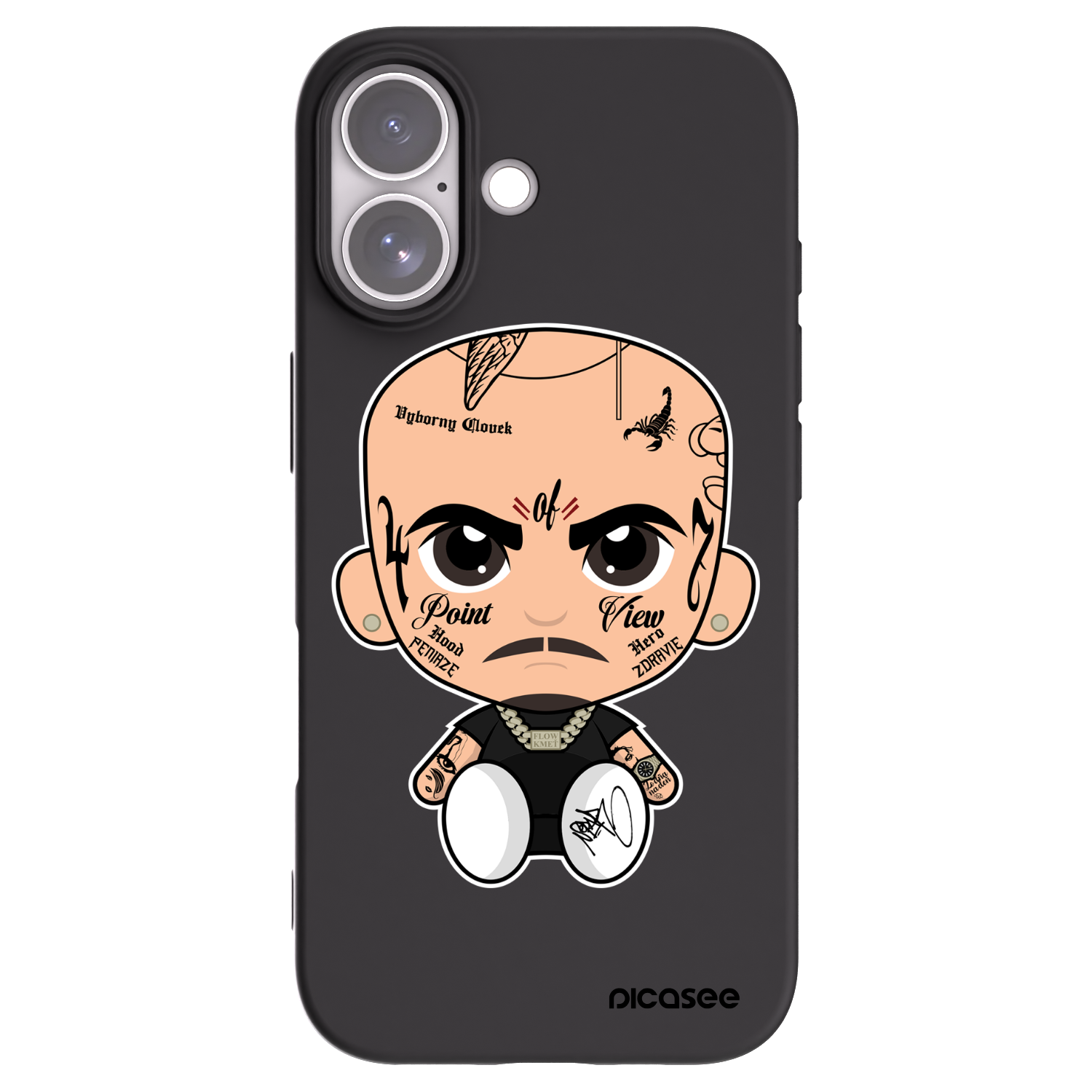 Picasee silikonový černý obal pro Apple iPhone 17 - Separ