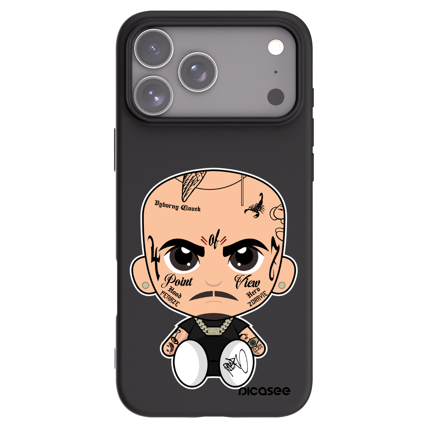 Picasee silikonový černý obal pro Apple iPhone 17 Pro Max - Separ