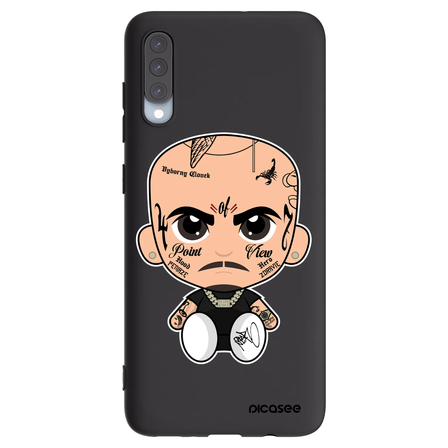 Picasee silikonový černý obal pro Samsung Galaxy A70 A705F - Separ