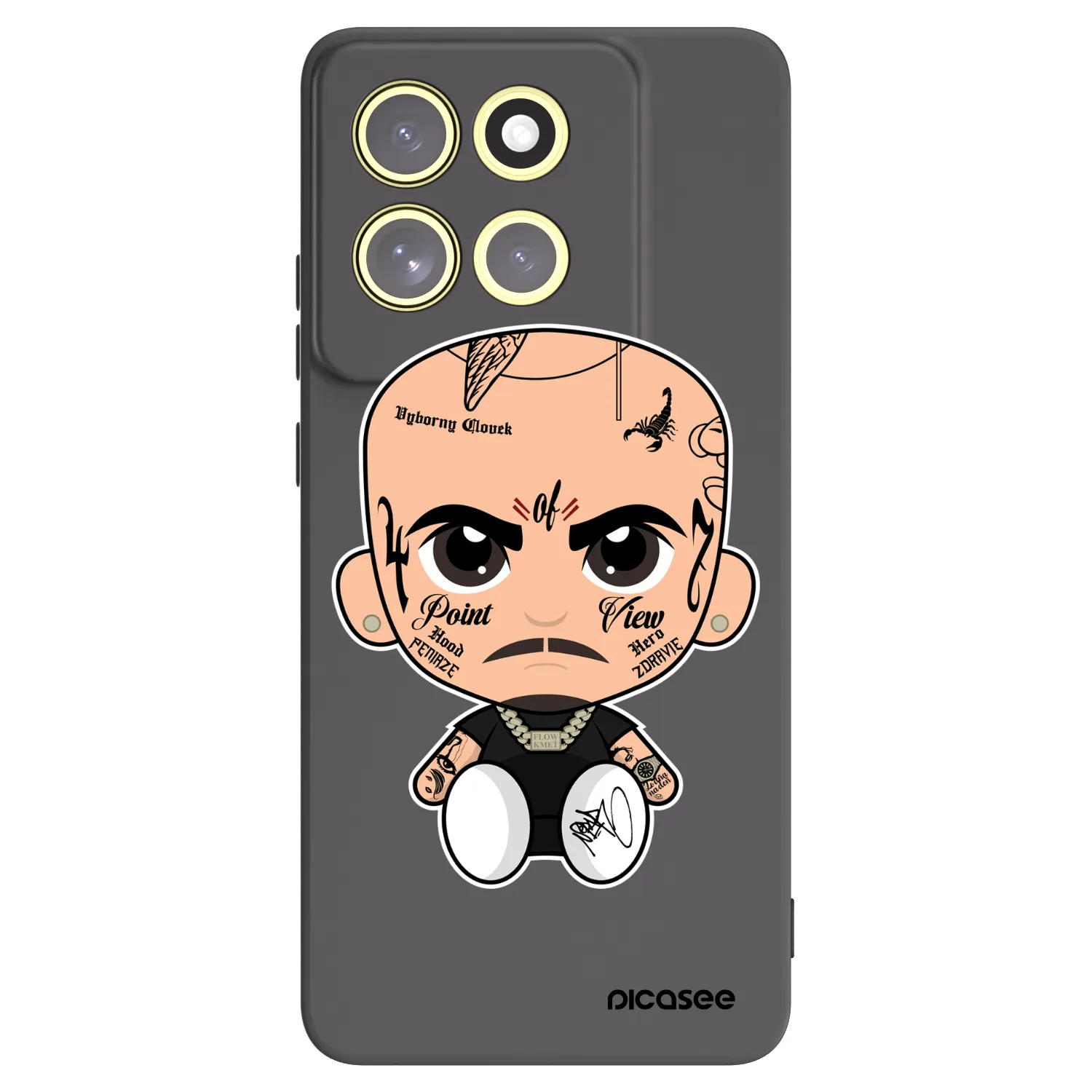 Picasee silikonový černý obal pro Motorola Moto G86 Power 5G - Separ