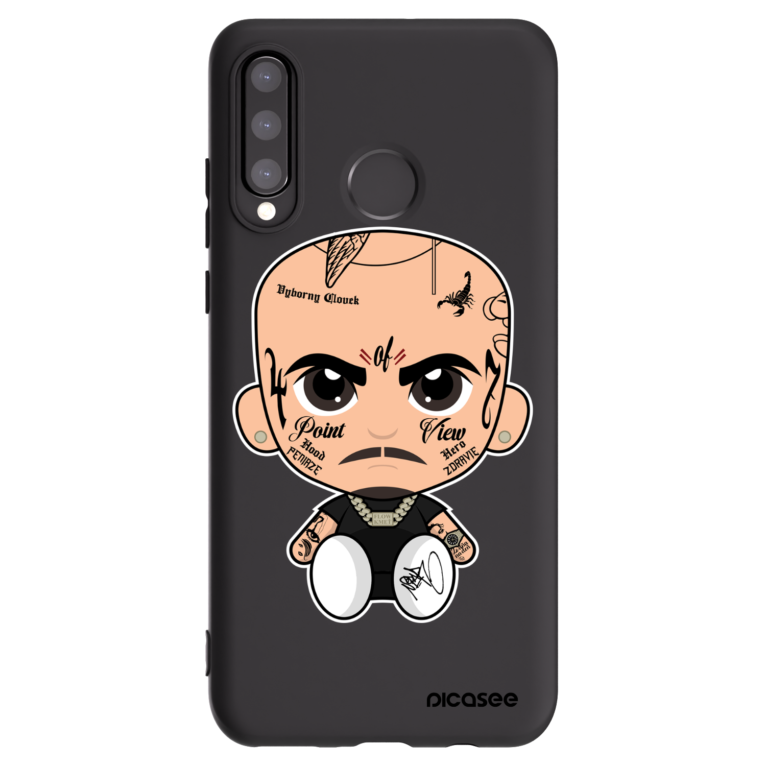 Picasee silikonový černý obal pro Huawei P30 Lite - Separ