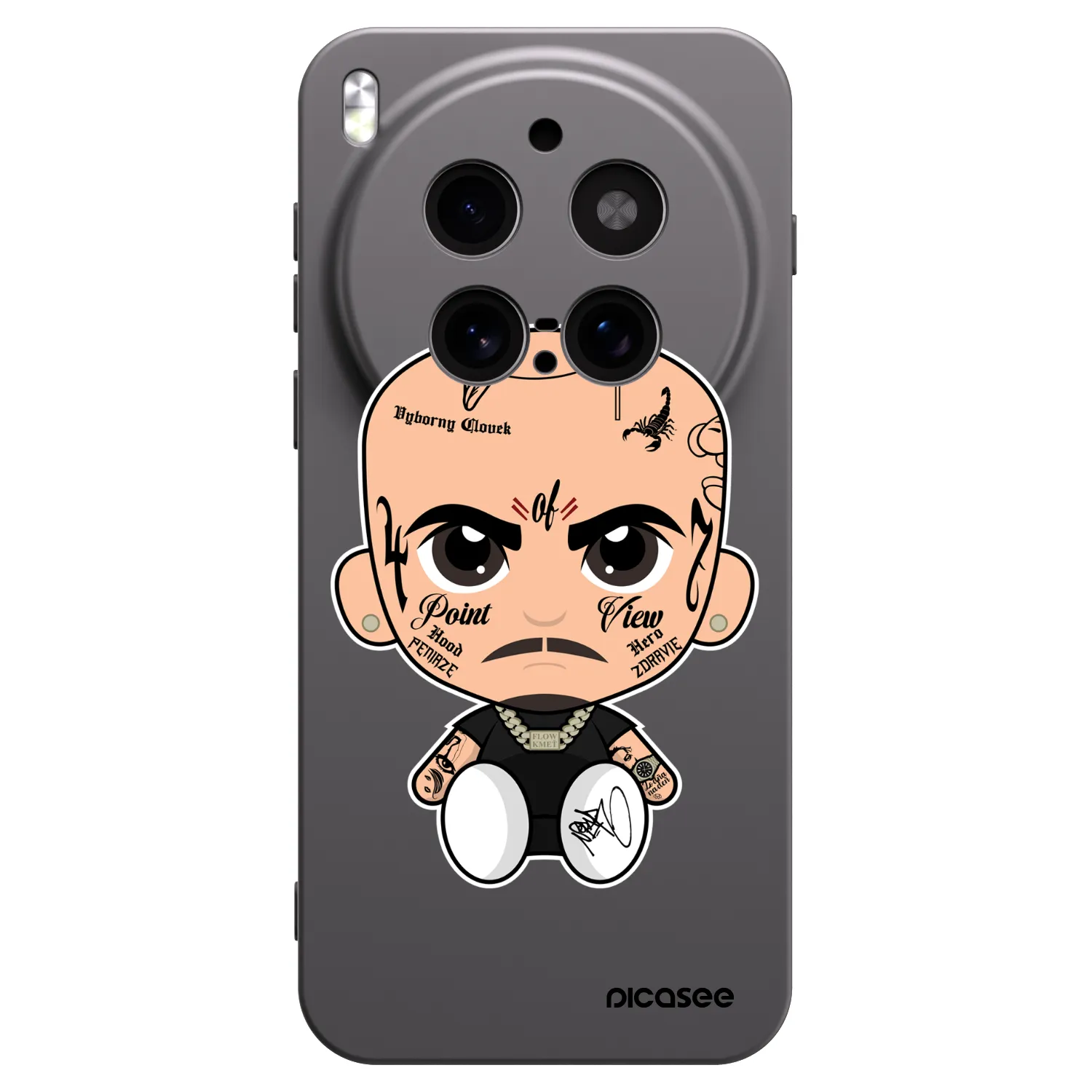 Picasee silikonový černý obal pro Vivo X300 Pro - Separ