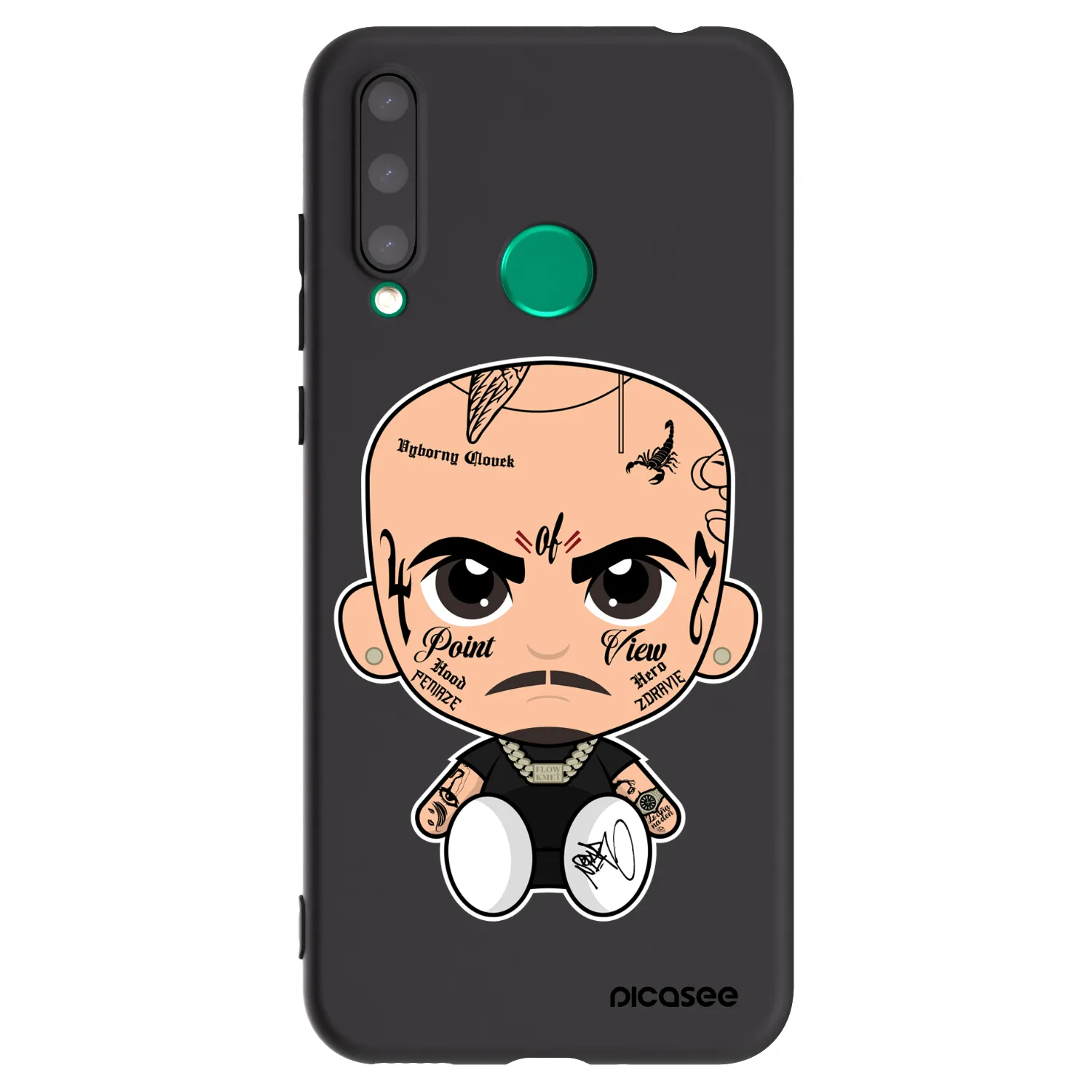 Picasee silikonový černý obal pro Honor 20 Lite - Separ