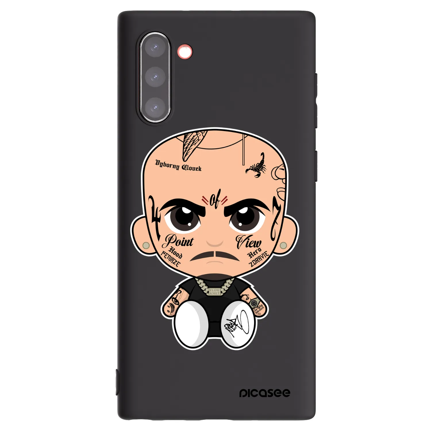 Picasee silikonový černý obal pro Samsung Galaxy Note 10 N970F - Separ