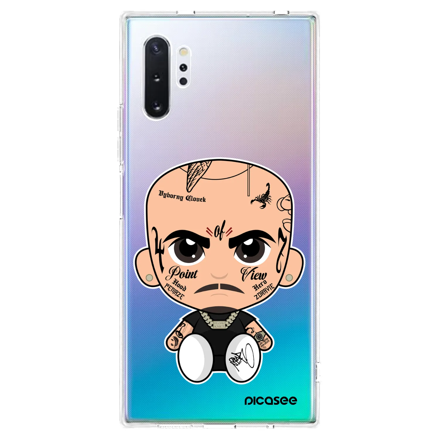 Picasee silikonový průhledný obal pro Samsung Galaxy Note 10+ N975F - Separ