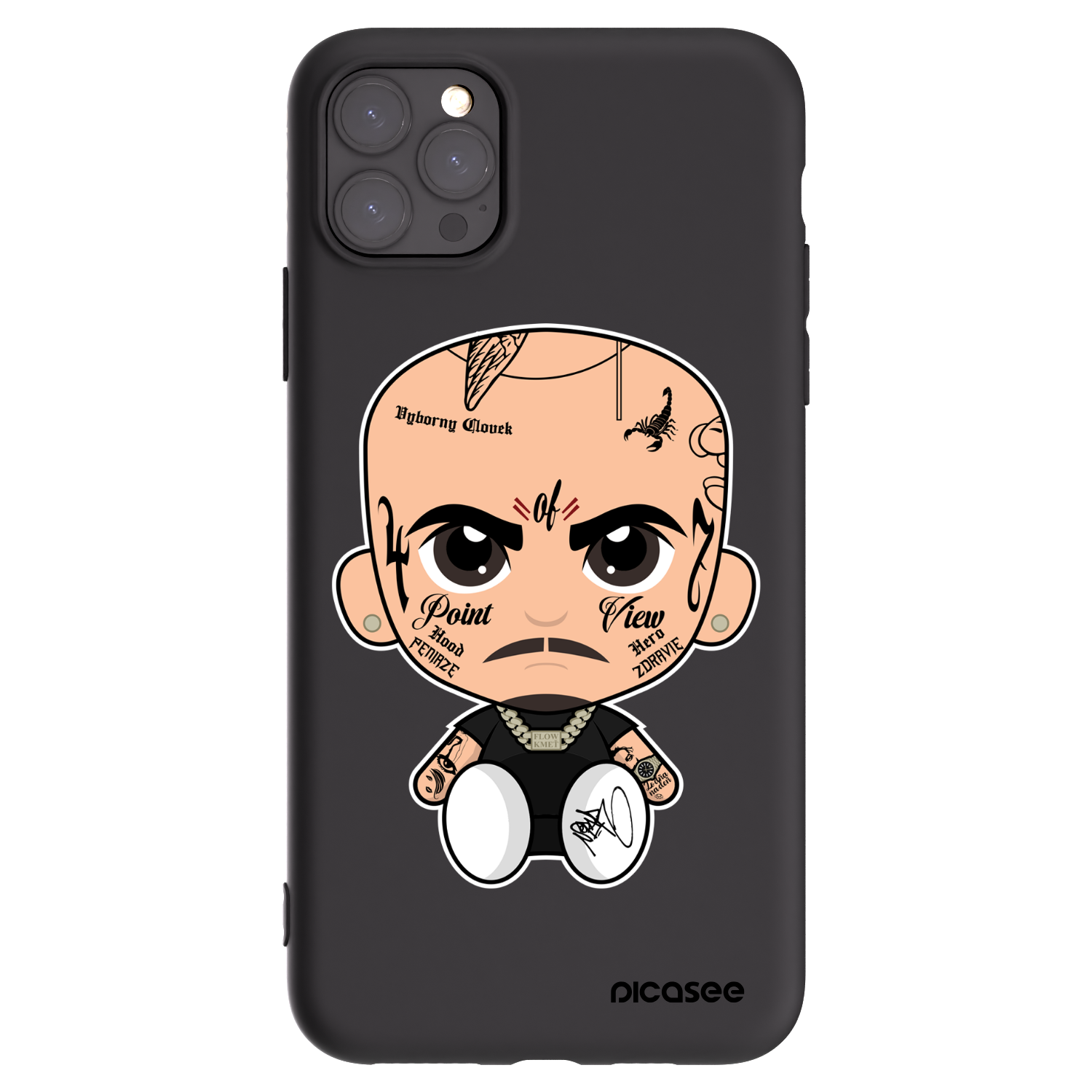 Picasee silikonový černý obal pro Apple iPhone 11 Pro Max - Separ