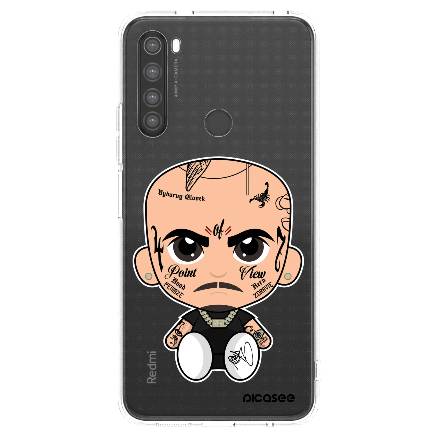 Picasee silikonový průhledný obal pro Xiaomi Redmi Note 8 - Separ