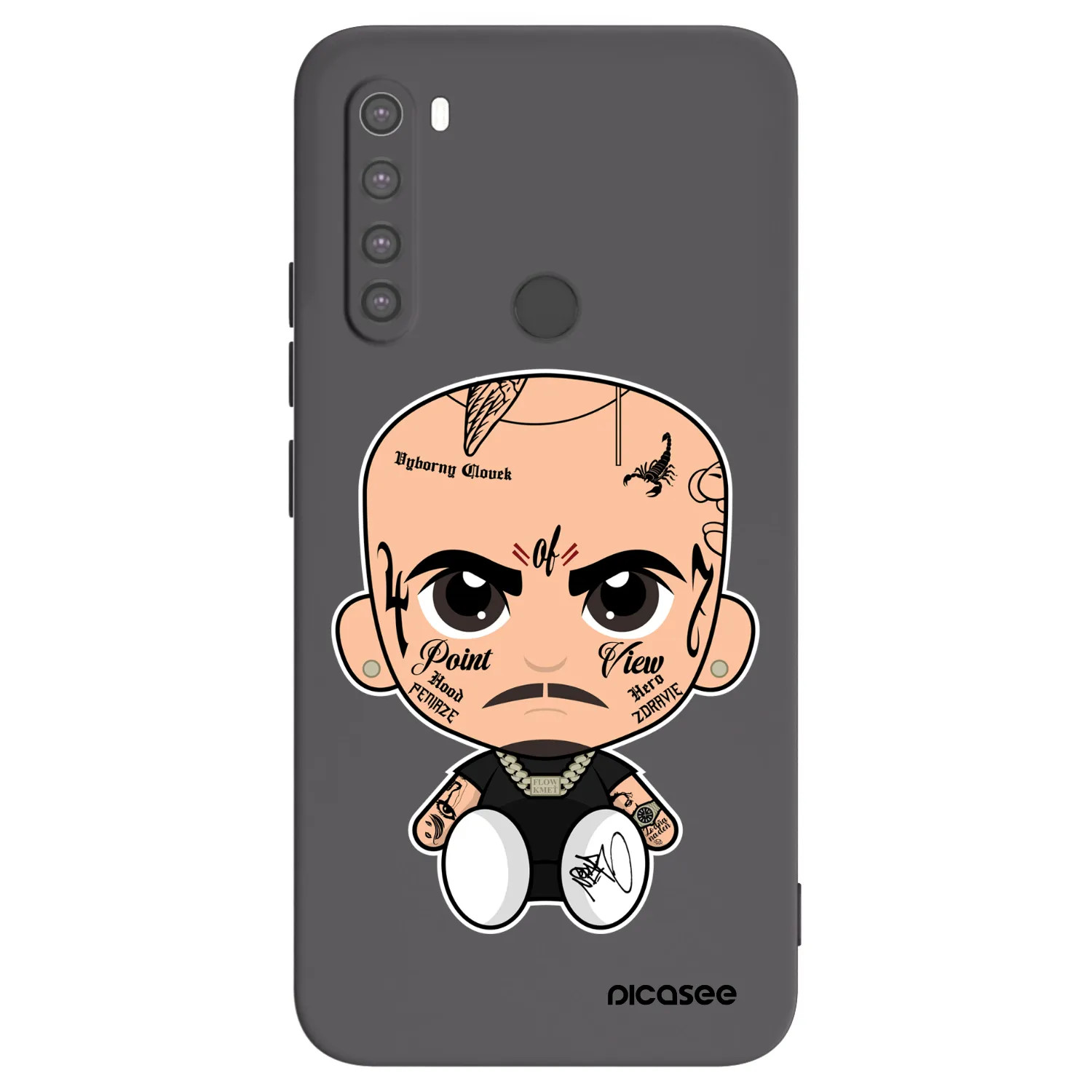 Picasee silikonový černý obal pro Xiaomi Redmi Note 8 - Separ