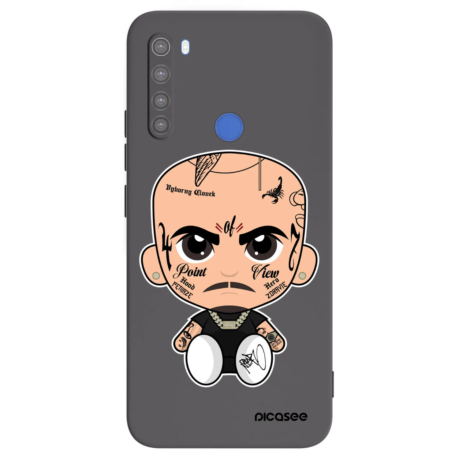 Picasee silikonový černý obal pro Xiaomi Redmi Note 8T - Separ