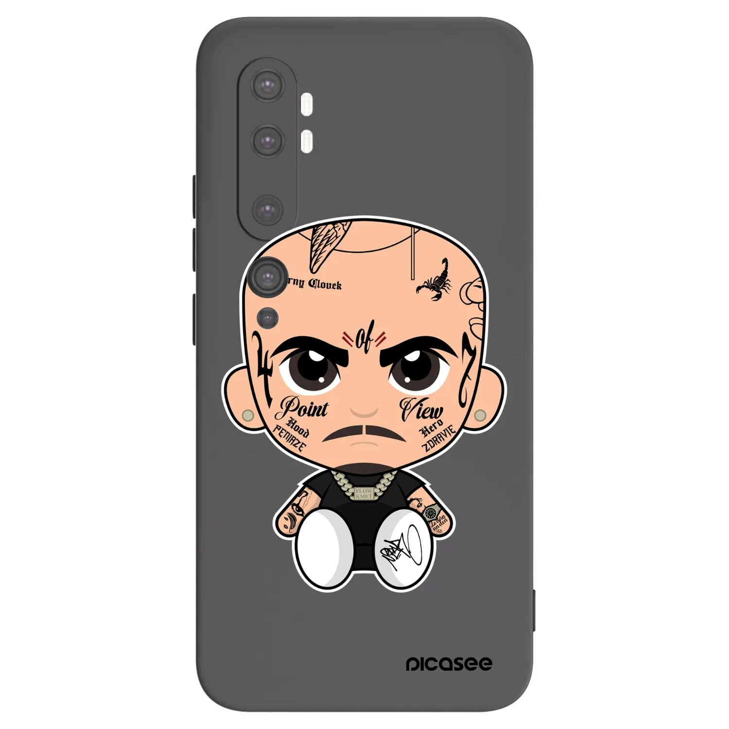 Picasee silikonový černý obal pro Xiaomi Mi Note 10 (Pro) - Separ