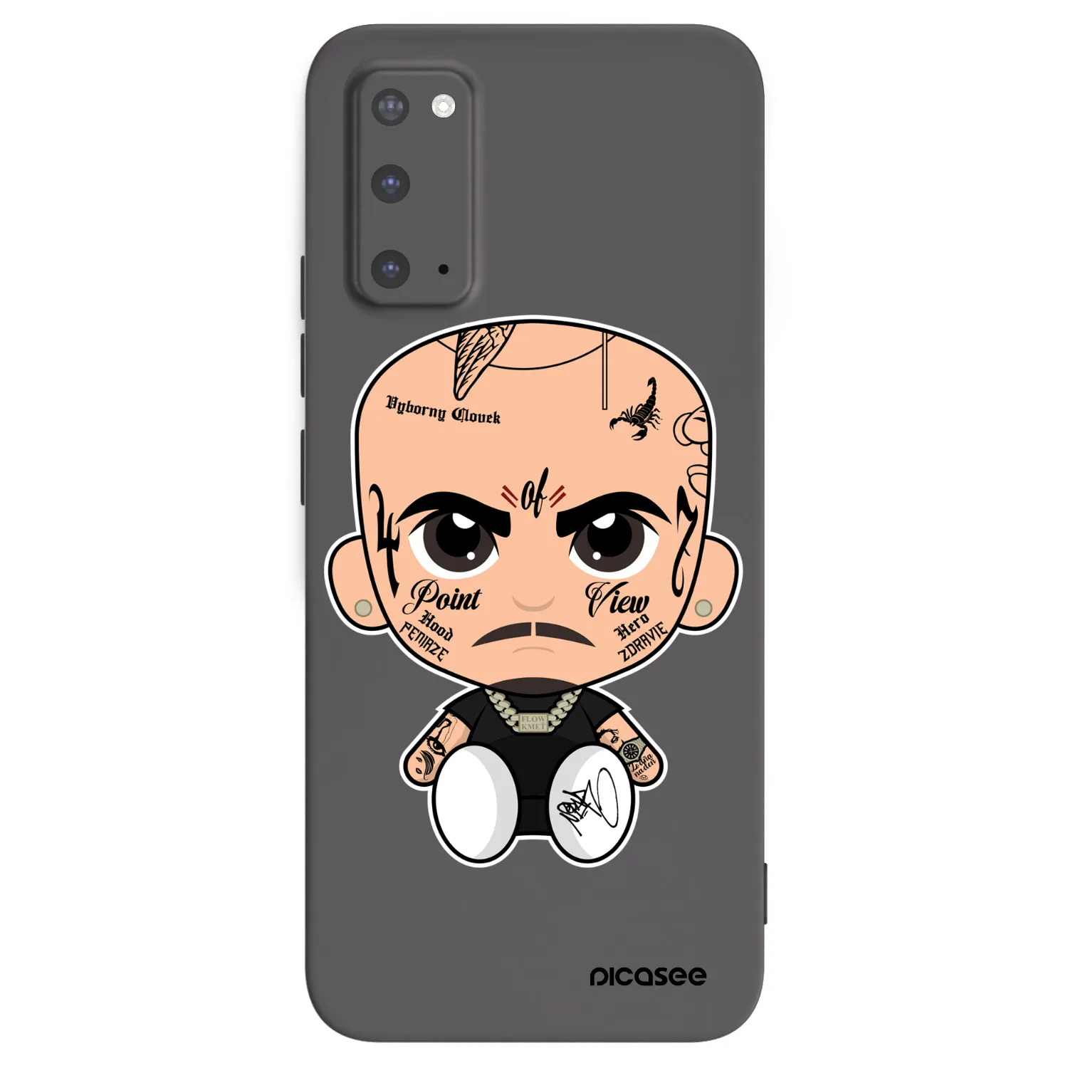 Picasee silikonový černý obal pro Samsung Galaxy S20 G980F - Separ