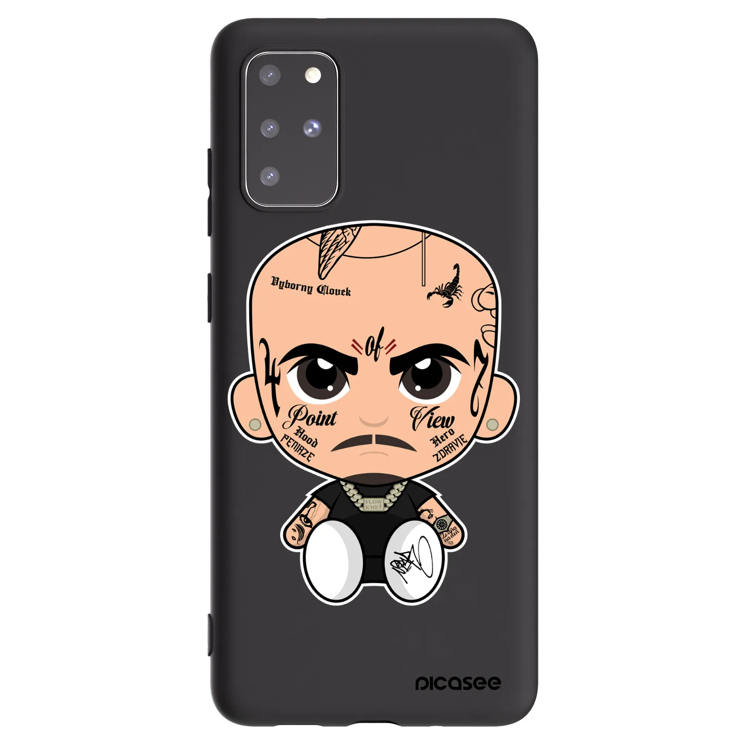 Picasee silikonový černý obal pro Samsung Galaxy S20+ G985F - Separ