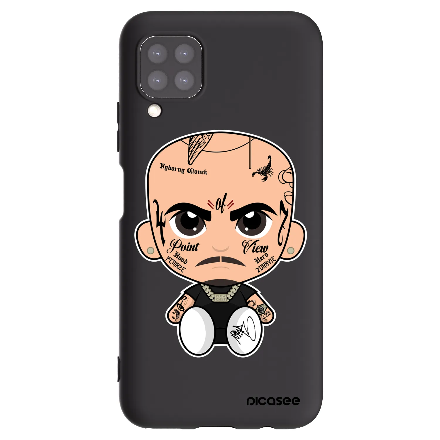 Picasee silikonový černý obal pro Huawei P40 Lite - Separ