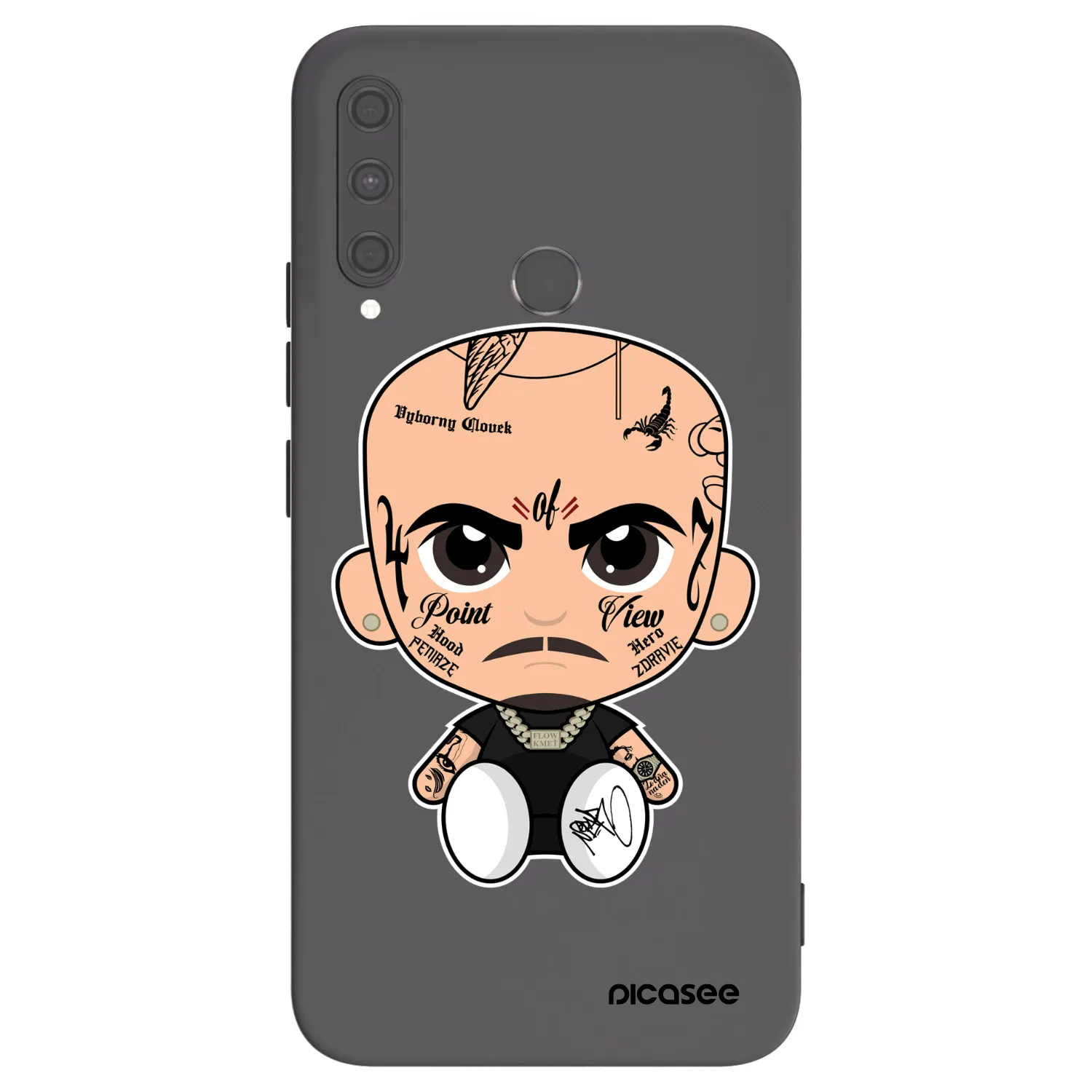 Picasee silikonový černý obal pro Huawei P40 Lite E - Separ