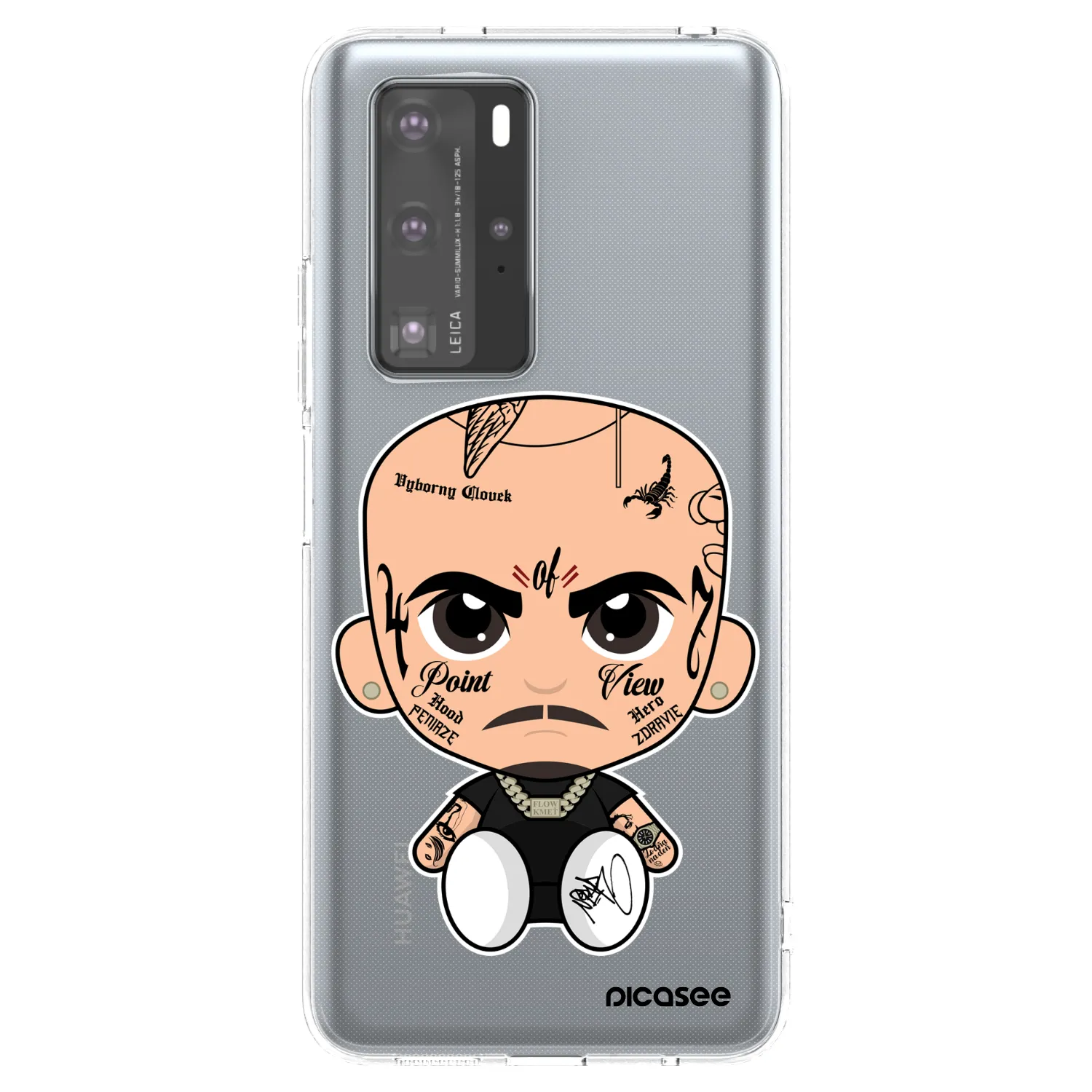 Picasee silikonový průhledný obal pro Huawei P40 Pro - Separ