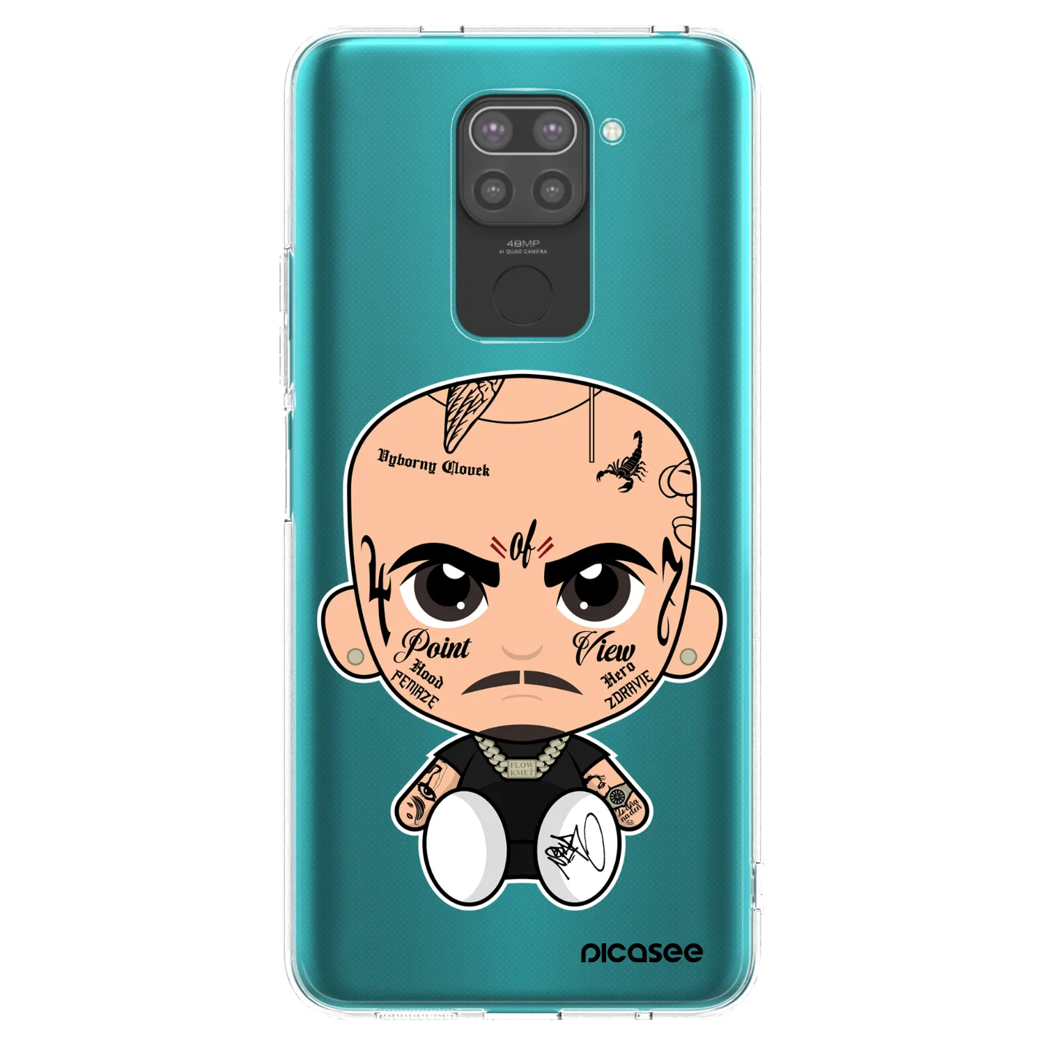 Picasee silikonový černý obal pro Xiaomi Redmi Note 9 - Separ