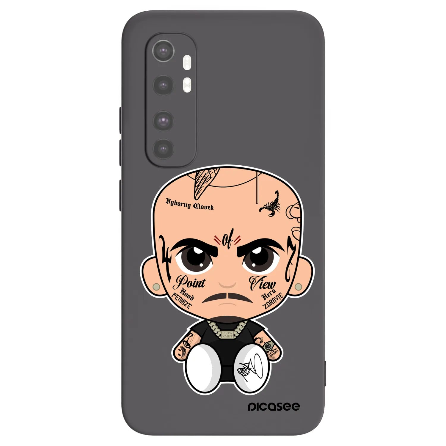 Picasee silikonový černý obal pro Xiaomi Mi Note 10 Lite - Separ