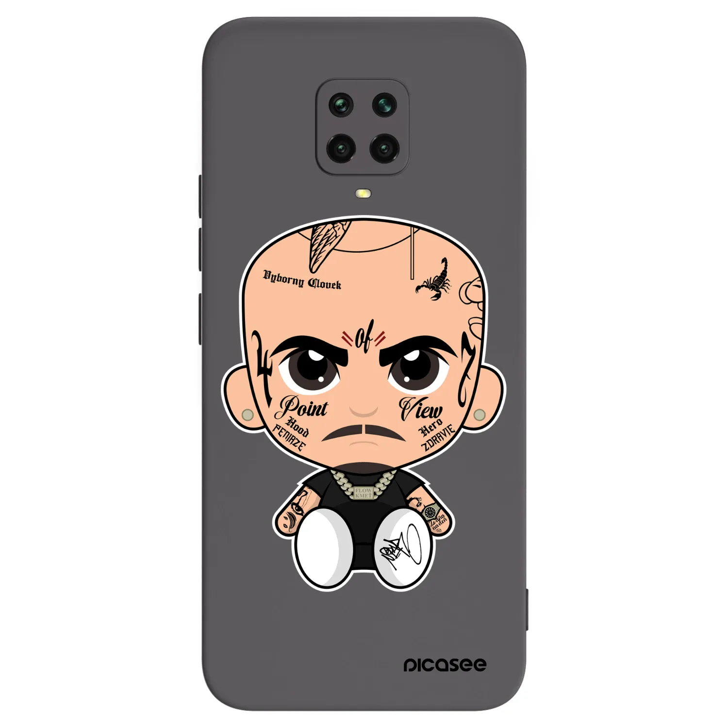 Picasee silikonový černý obal pro Xiaomi Redmi Note 9S - Separ