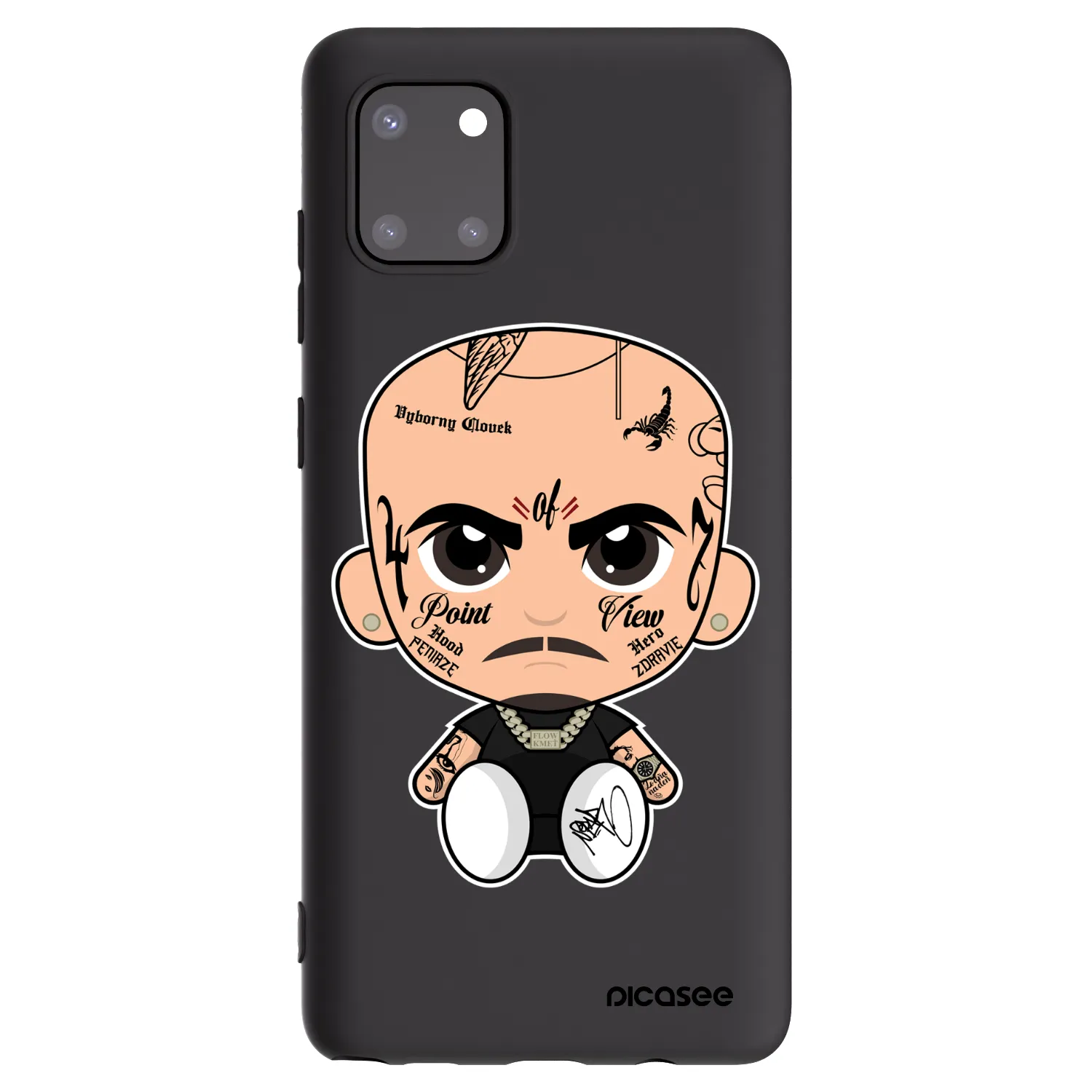 Picasee silikonový černý obal pro Samsung Galaxy Note 10 Lite N770F - Separ