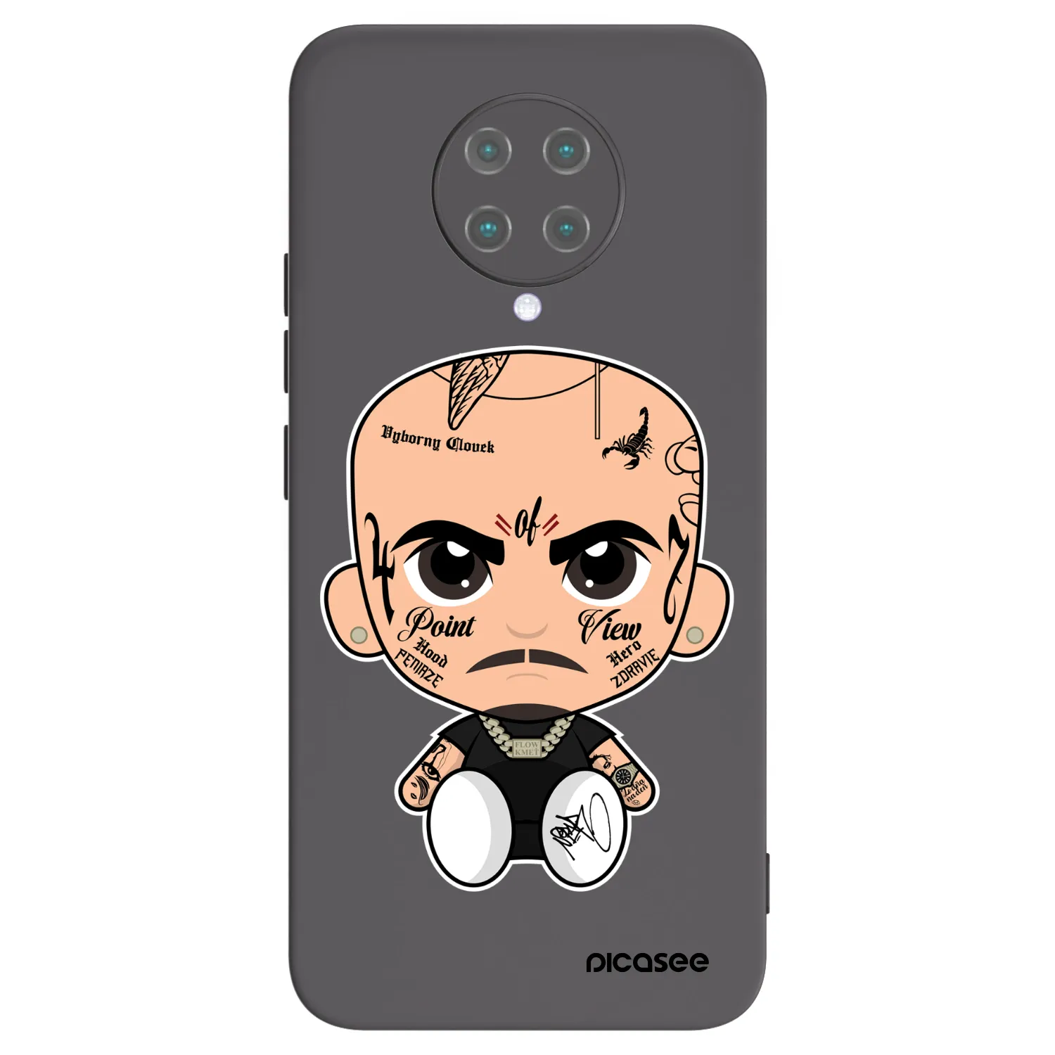 Picasee silikonový černý obal pro Xiaomi Poco F2 Pro - Separ