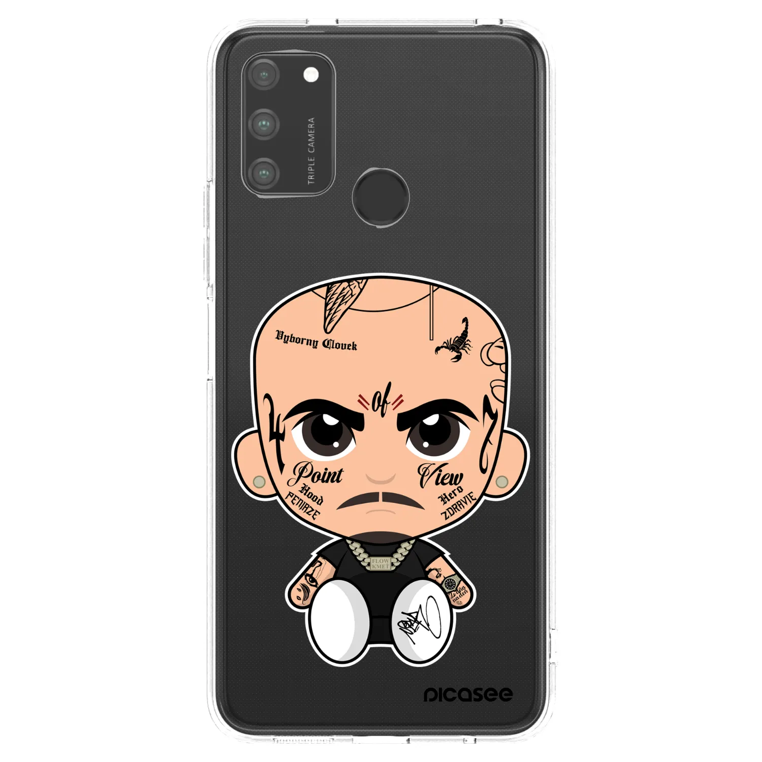 Picasee silikonový průhledný obal pro Honor 9A - Separ