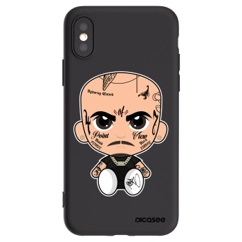 Picasee silikonový černý obal pro Apple iPhone X/XS - Separ