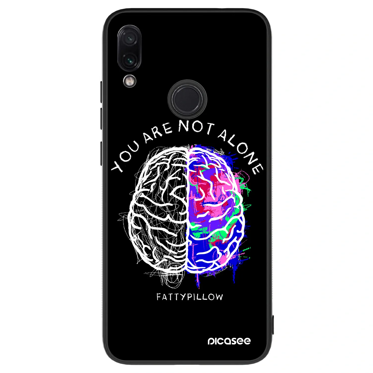 Picasee ULTIMATE CASE pro Xiaomi Redmi Note 7 - Brain - White