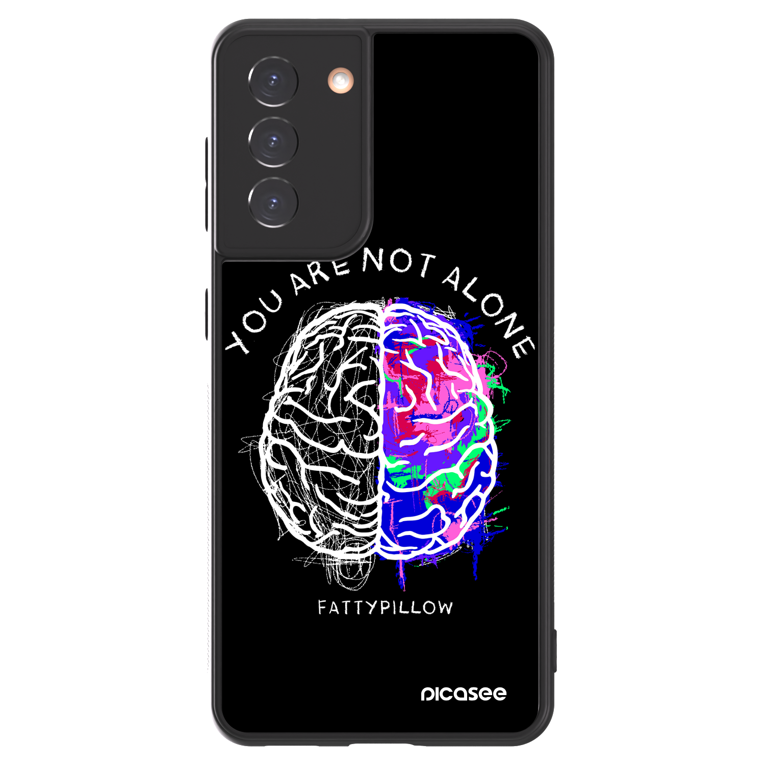 Picasee ULTIMATE CASE pro Samsung Galaxy S21 5G G991B - Brain - White