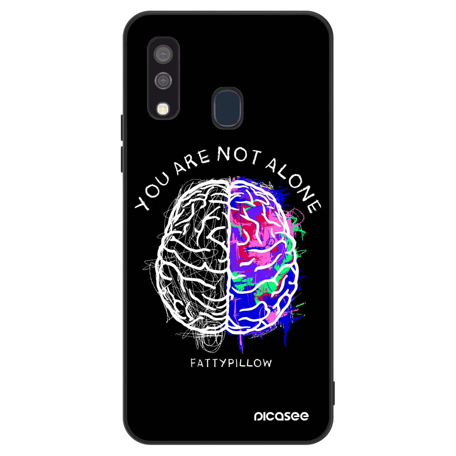 Picasee ULTIMATE CASE pro Samsung Galaxy A40 A405F - Brain - White
