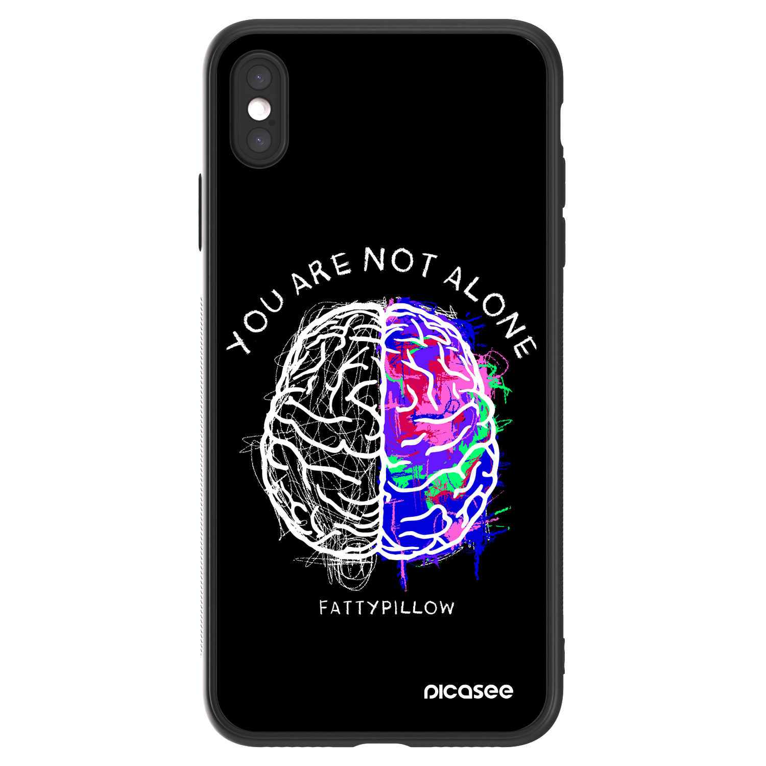 Picasee ULTIMATE CASE pro Apple iPhone XS Max - Brain - White