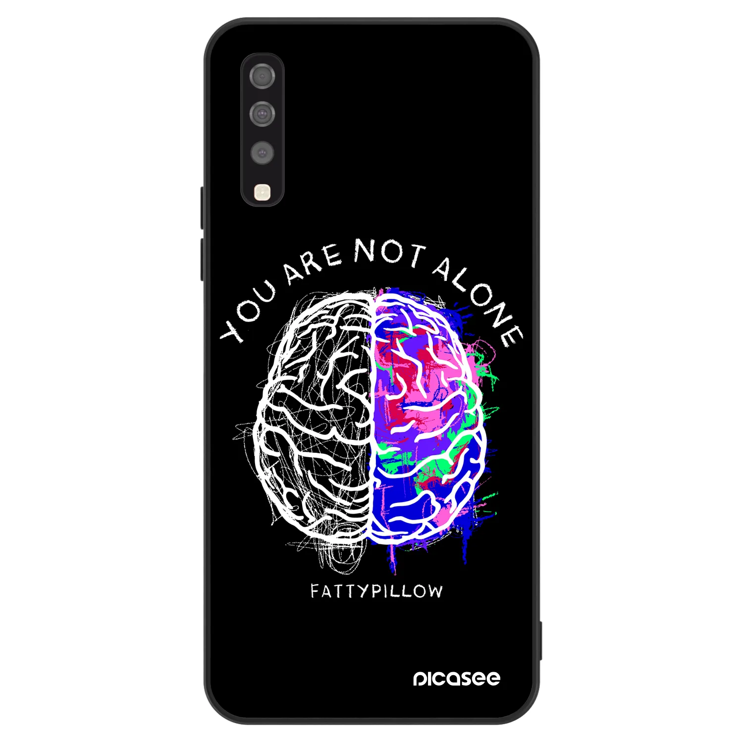 Picasee ULTIMATE CASE pro Samsung Galaxy A70 A705F - Brain - White