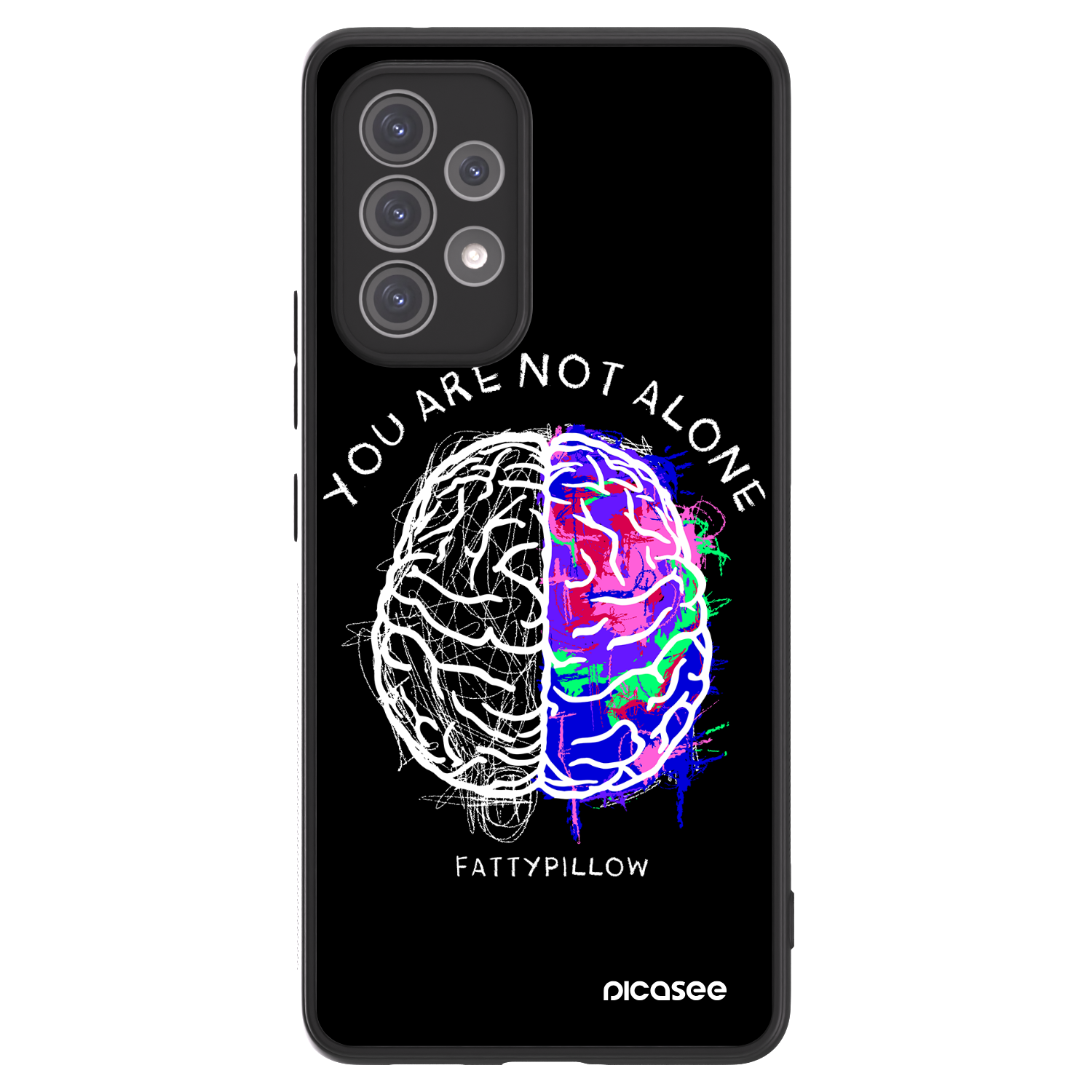 Picasee ULTIMATE CASE pro Samsung Galaxy A52s 5G A528B - Brain - White