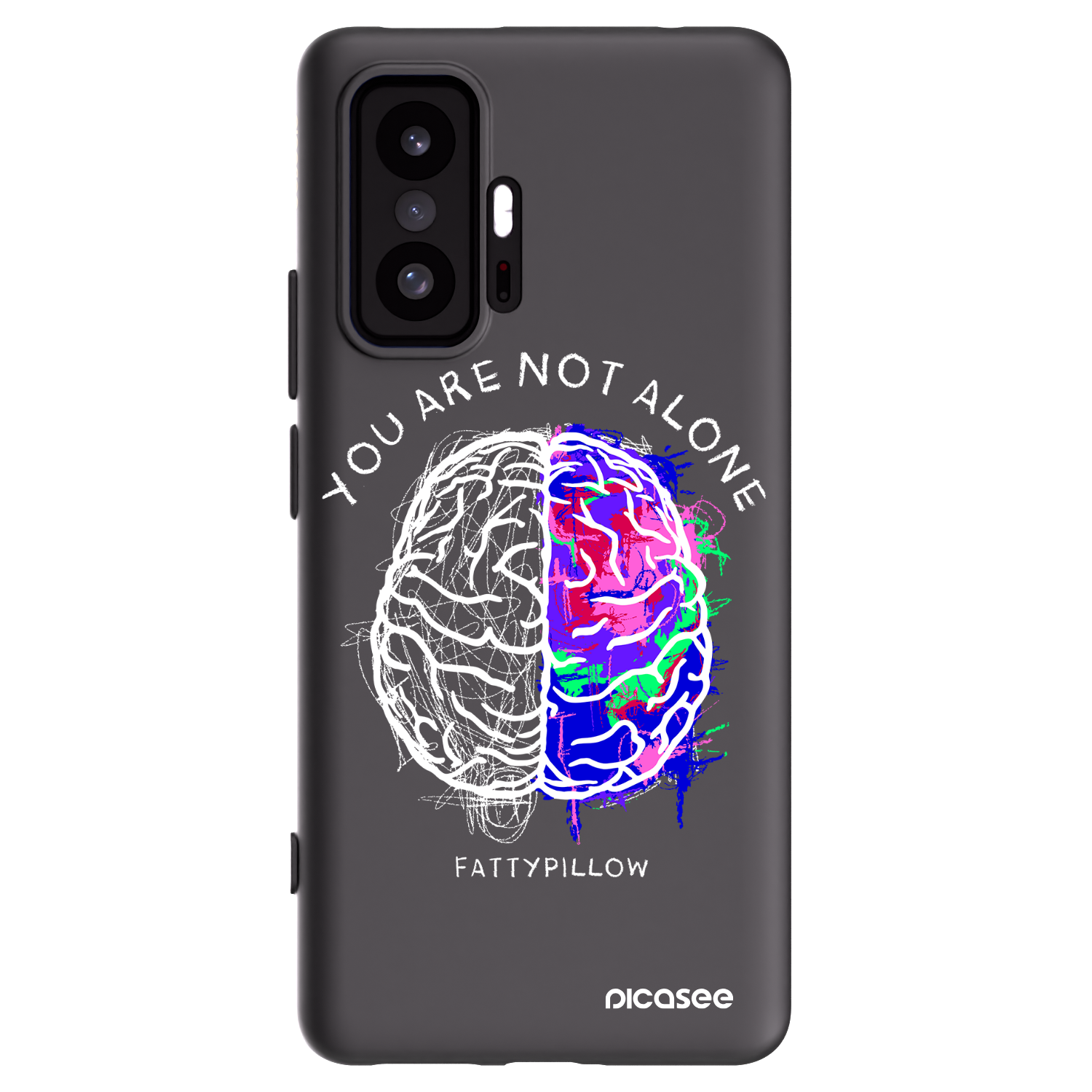 Picasee silikonový černý obal pro Xiaomi 11T Pro - Brain - White