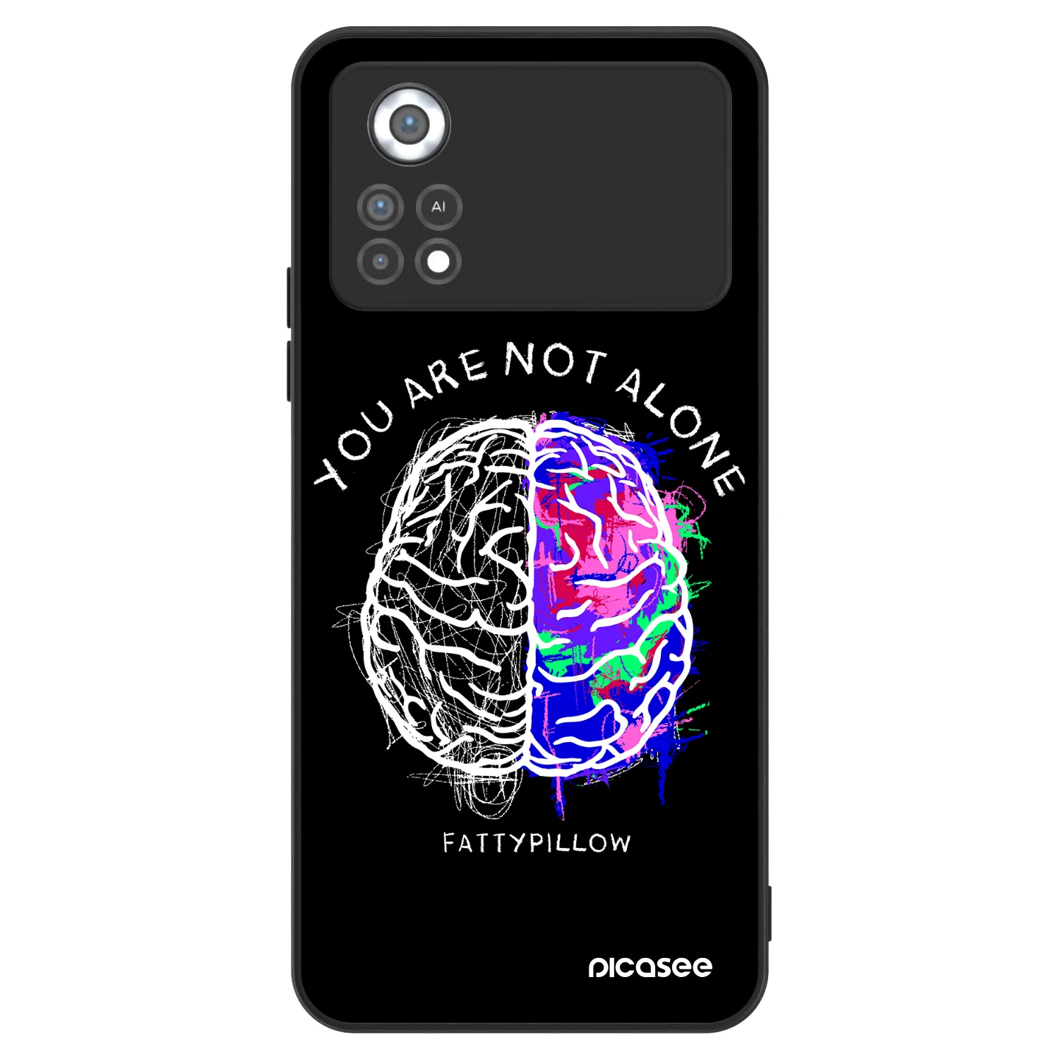 Picasee ULTIMATE CASE pro Xiaomi Poco X4 Pro 5G - Brain - White