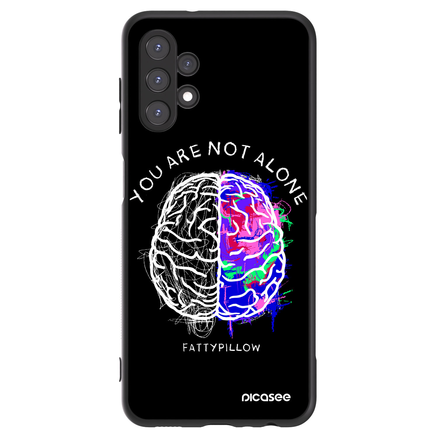 Picasee ULTIMATE CASE pro Samsung Galaxy A13 4G A135 - Brain - White
