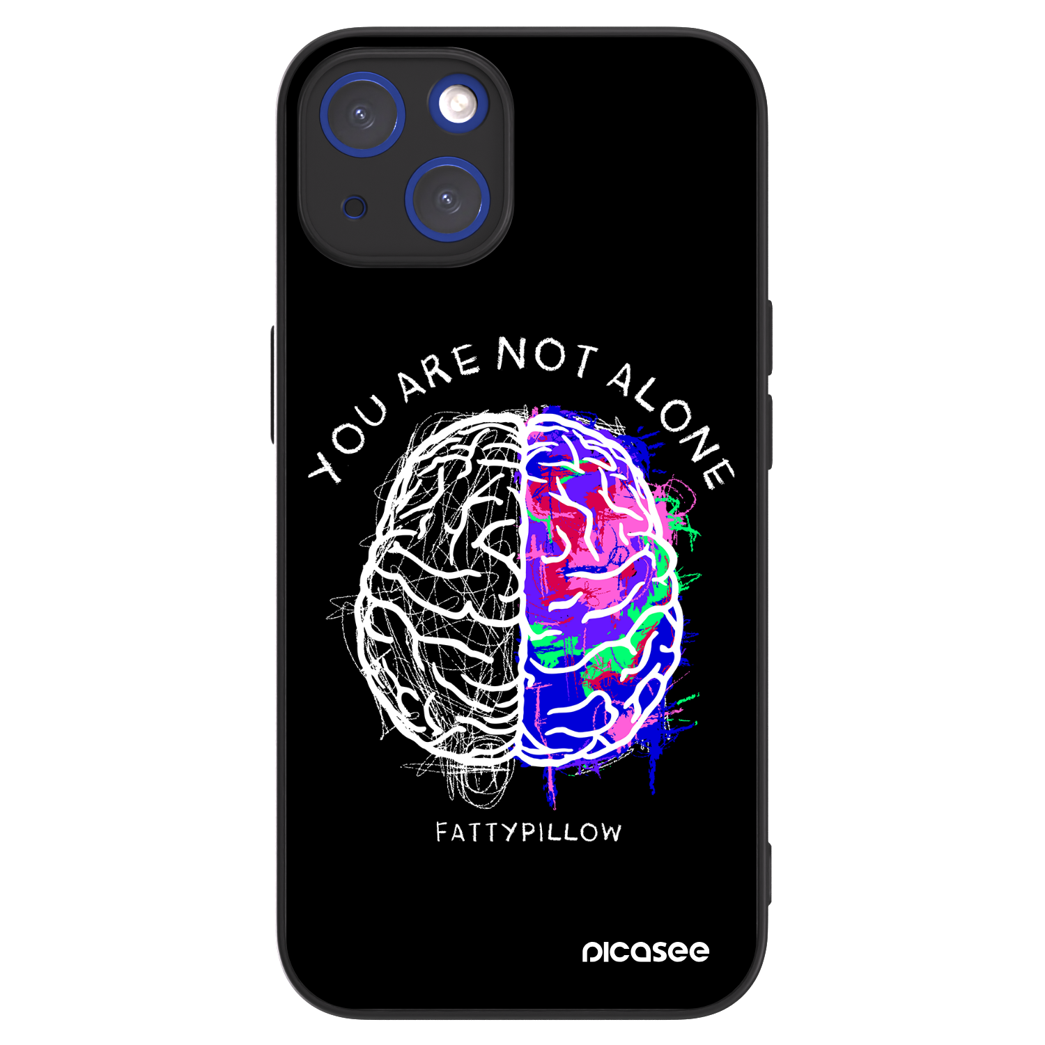 Picasee ULTIMATE CASE pro Apple iPhone 14 - Brain - White