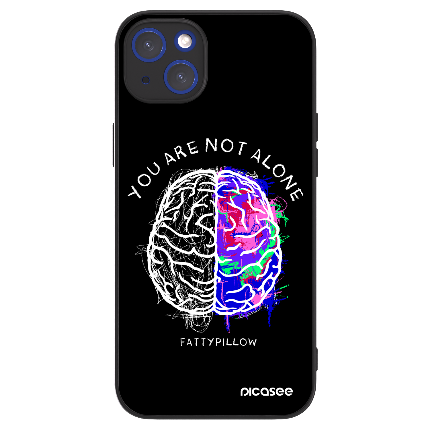 Picasee ULTIMATE CASE pro Apple iPhone 14 Plus - Brain - White