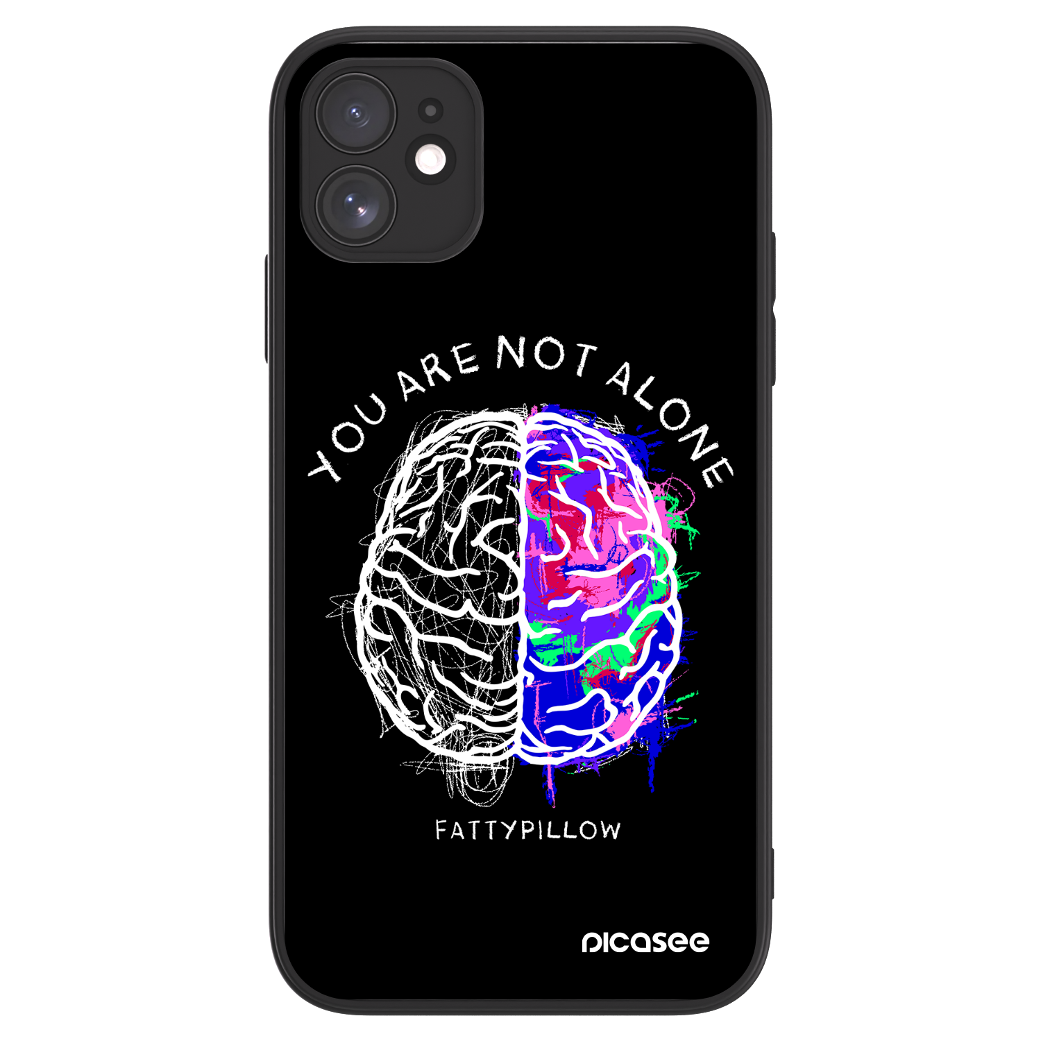Picasee ULTIMATE CASE MagSafe pro Apple iPhone 11 - Brain - White