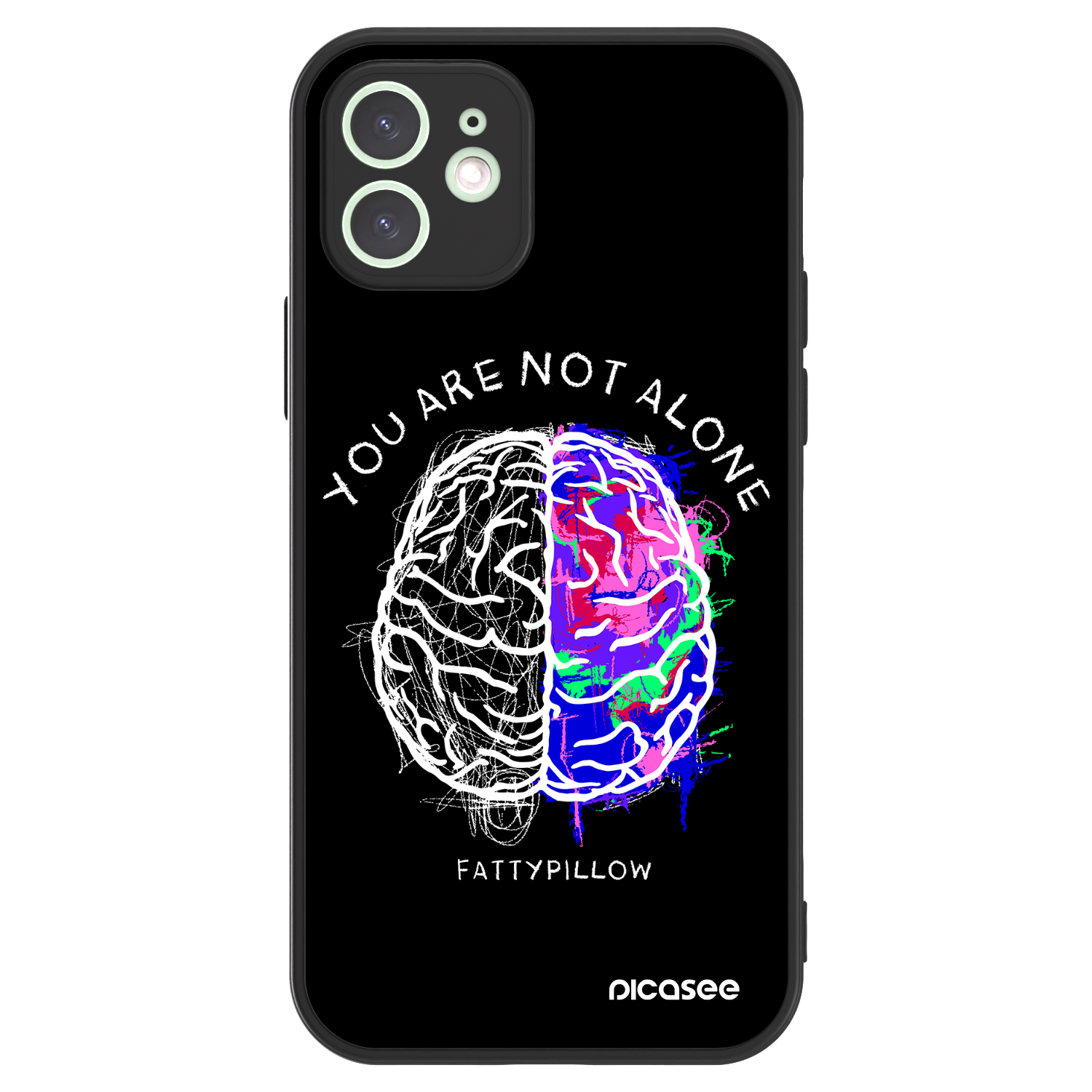 Picasee ULTIMATE CASE MagSafe pro Apple iPhone 12 - Brain - White
