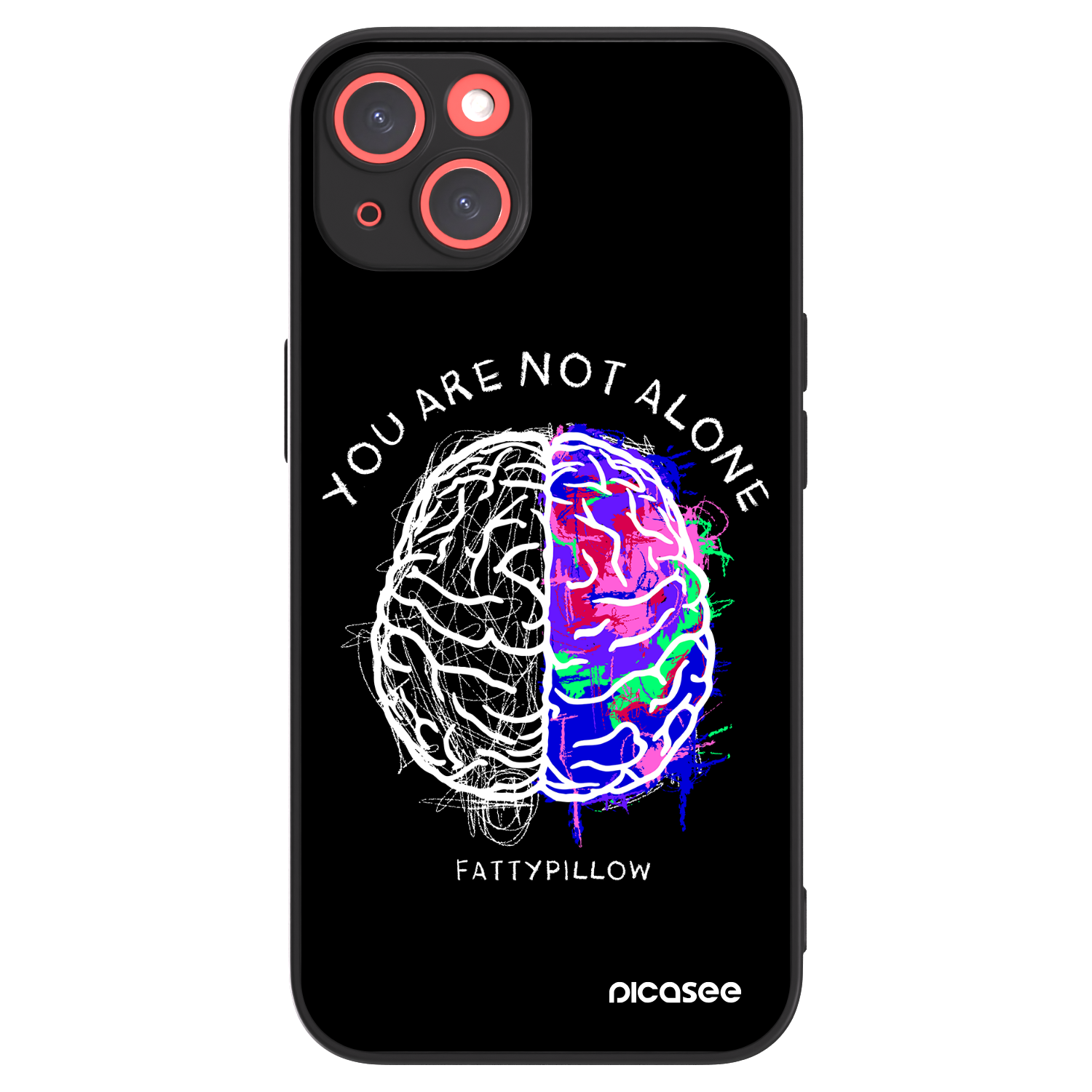 Picasee ULTIMATE CASE MagSafe pro Apple iPhone 13 - Brain - White