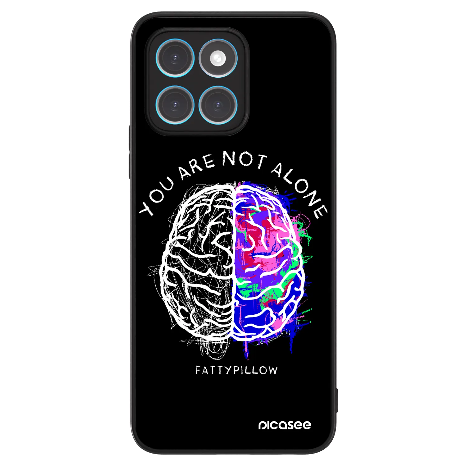 Picasee ULTIMATE CASE pro Honor X8 5G - Brain - White