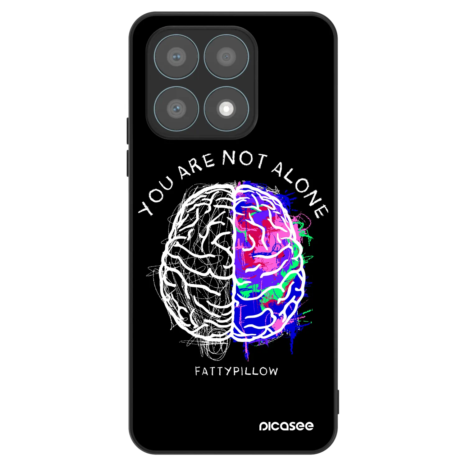 Picasee ULTIMATE CASE pro Honor X8a - Brain - White