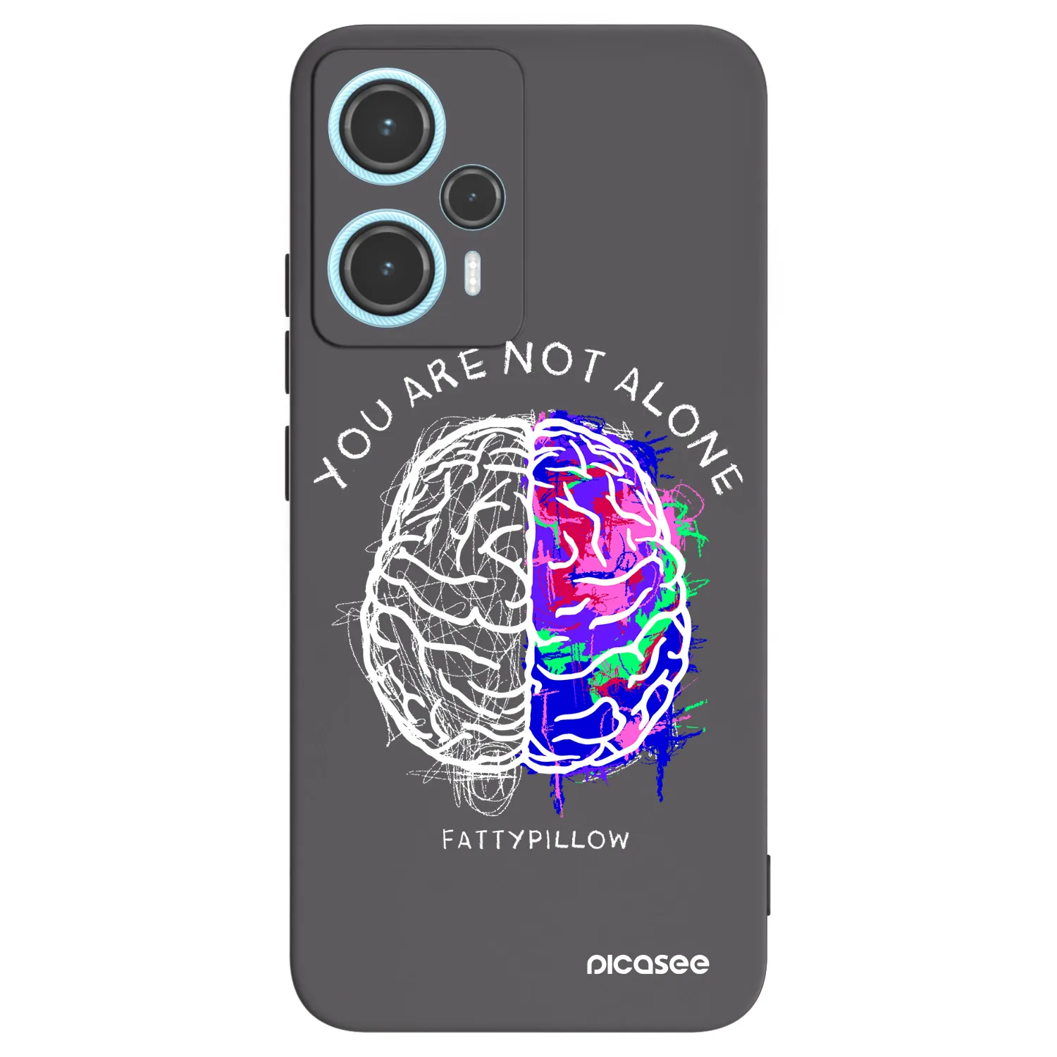 Picasee silikonový černý obal pro Xiaomi Poco F5 - Brain - White