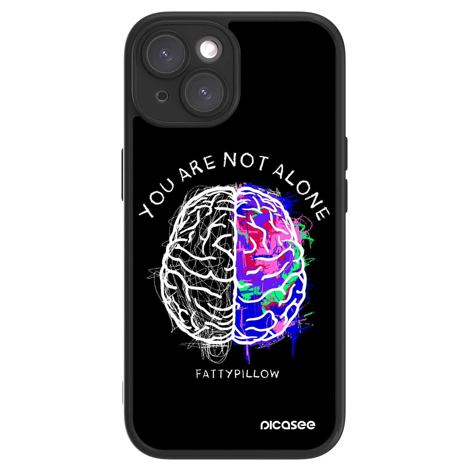 Picasee ULTIMATE CASE pro Apple iPhone 15 - Brain - White