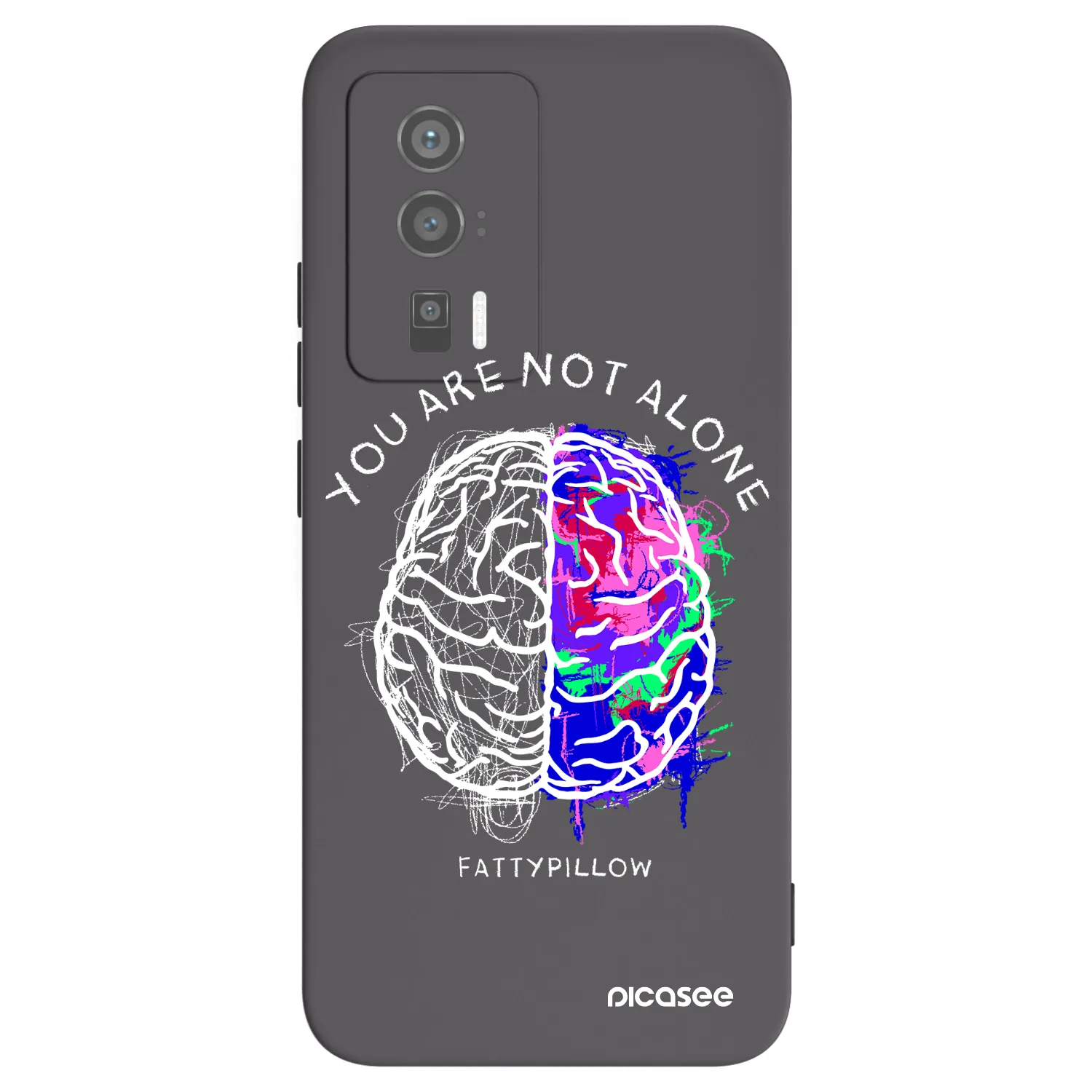 Picasee silikonový černý obal pro Xiaomi Poco F5 Pro 5G - Brain - White