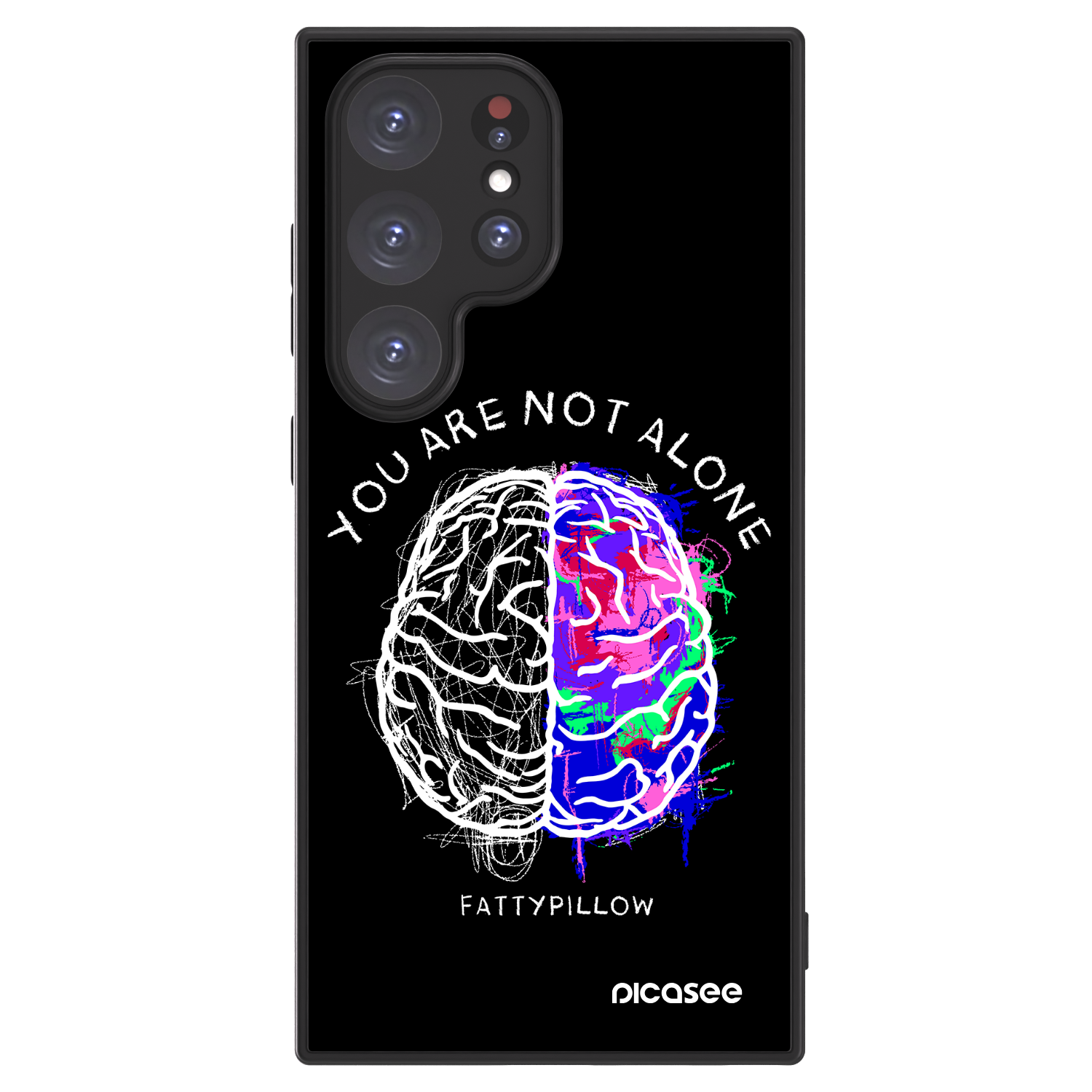 Picasee ULTIMATE CASE PowerShare pro Samsung Galaxy S24 Ultra S928B 5G - Brain - White