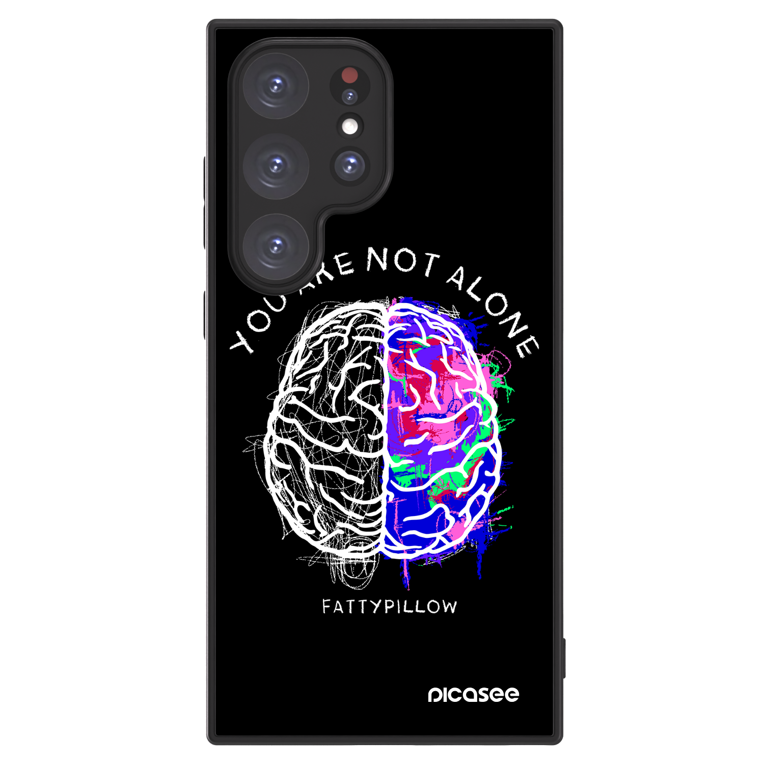 Picasee ULTIMATE CASE pro Samsung Galaxy S24 Ultra S928B 5G - Brain - White
