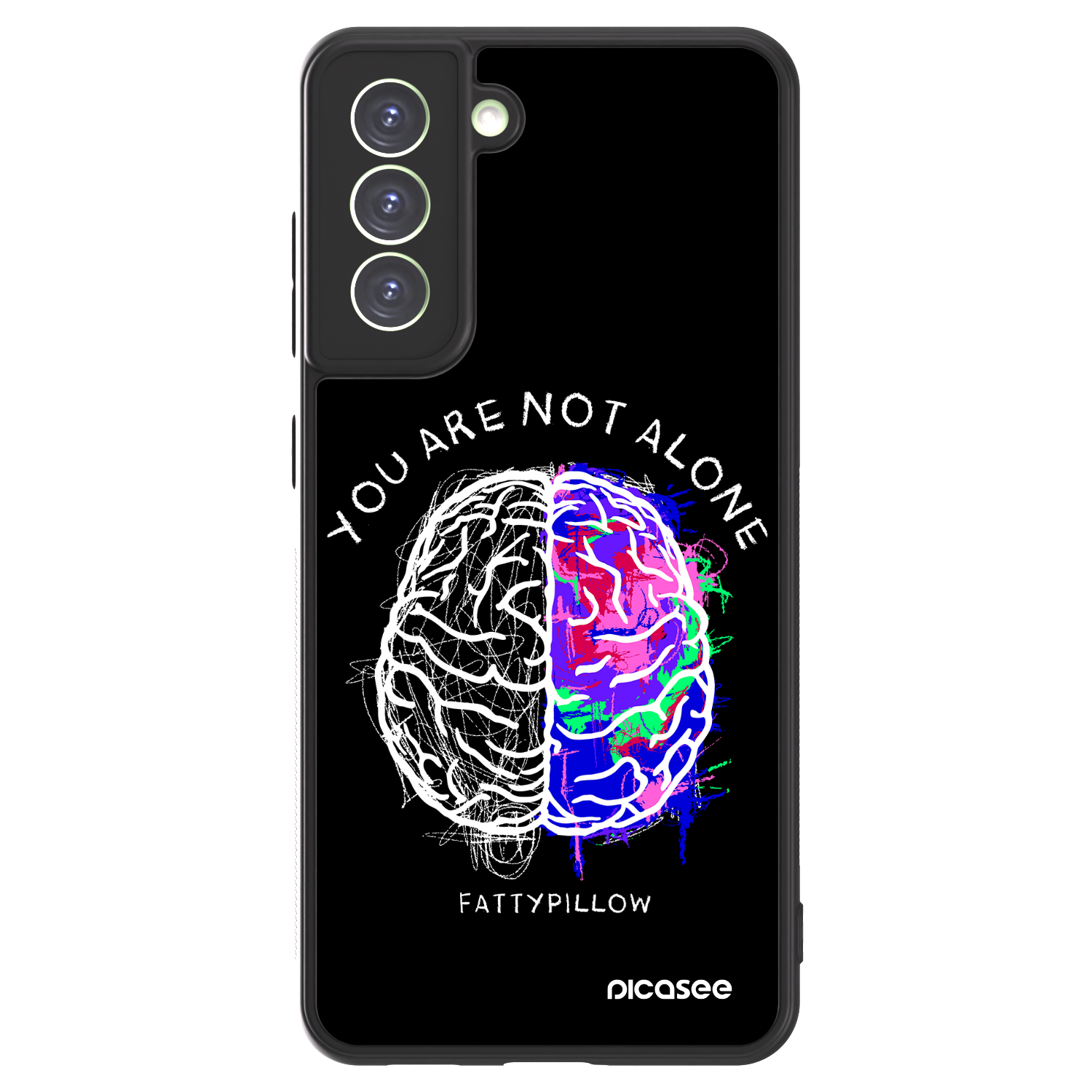 Picasee ULTIMATE CASE PowerShare pro Samsung Galaxy S21 FE 5G - Brain - White